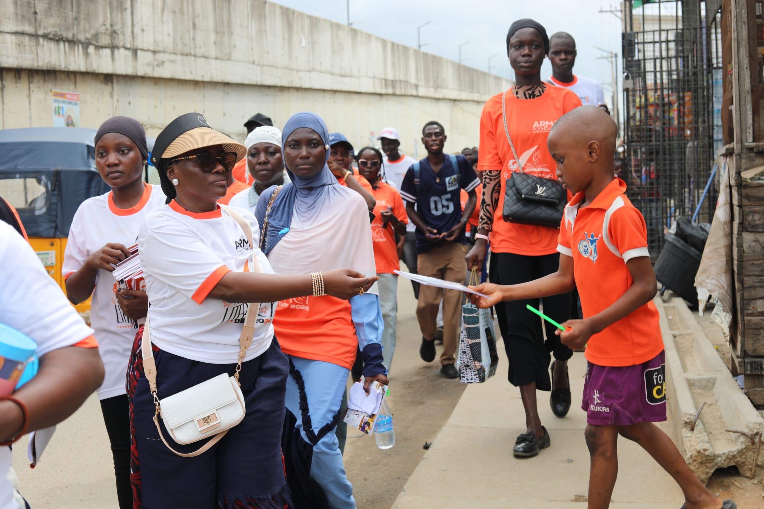 ARM Foundation Marks Literacy Day with Community Walk, Educational Support for Children