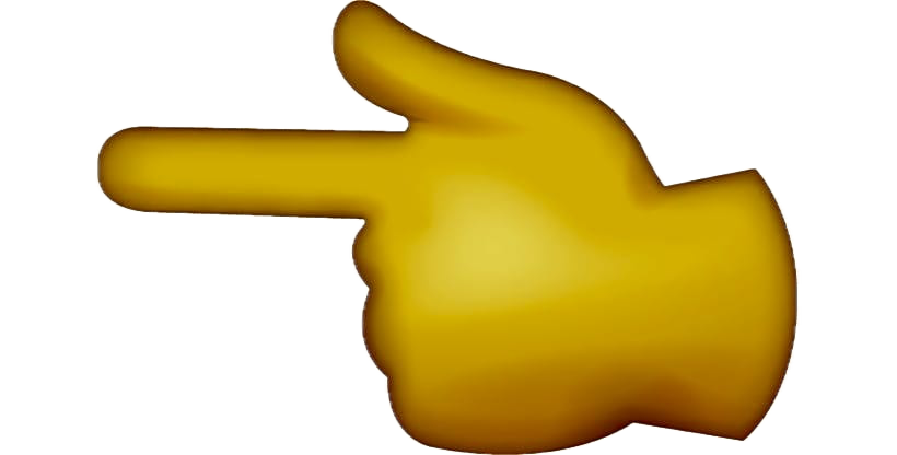 Pointing finger emoji