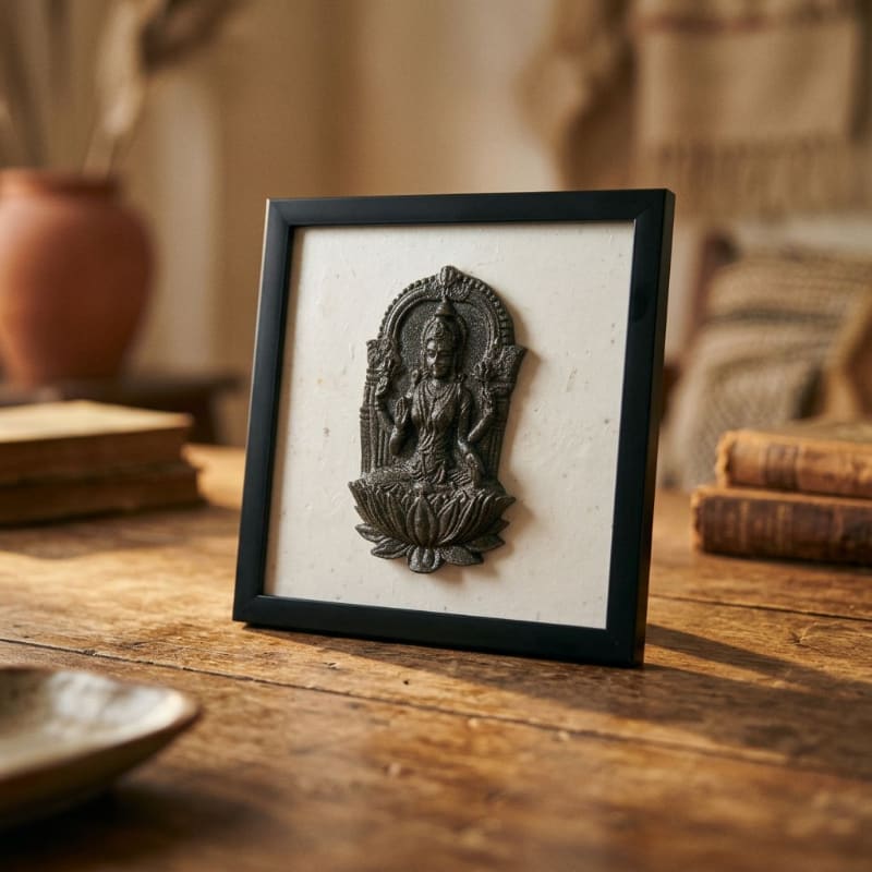 Goddess Laxmi Pyrite Frame – Eraya Living