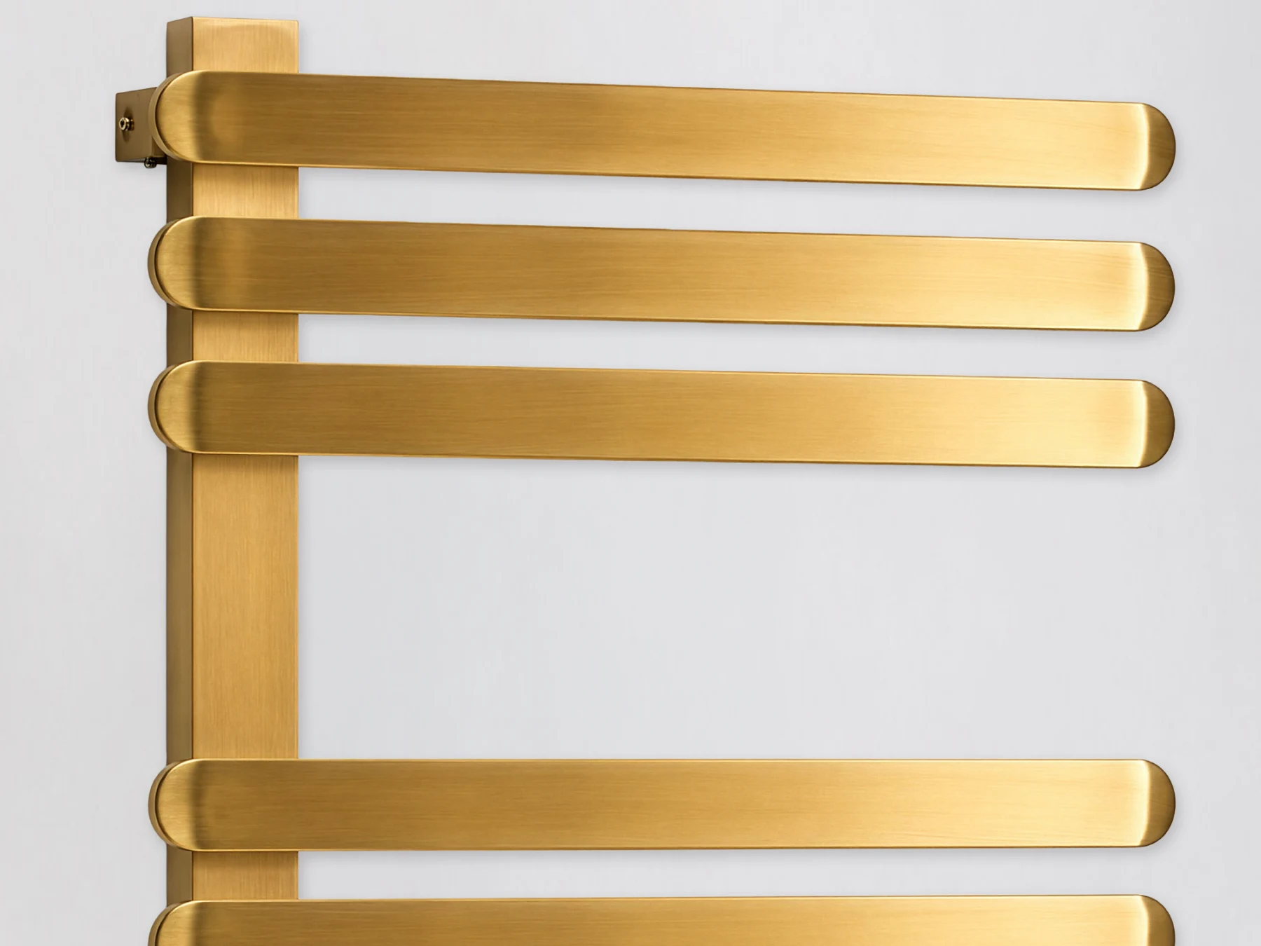 Greeba Brushed Brass Electric Towel Rail