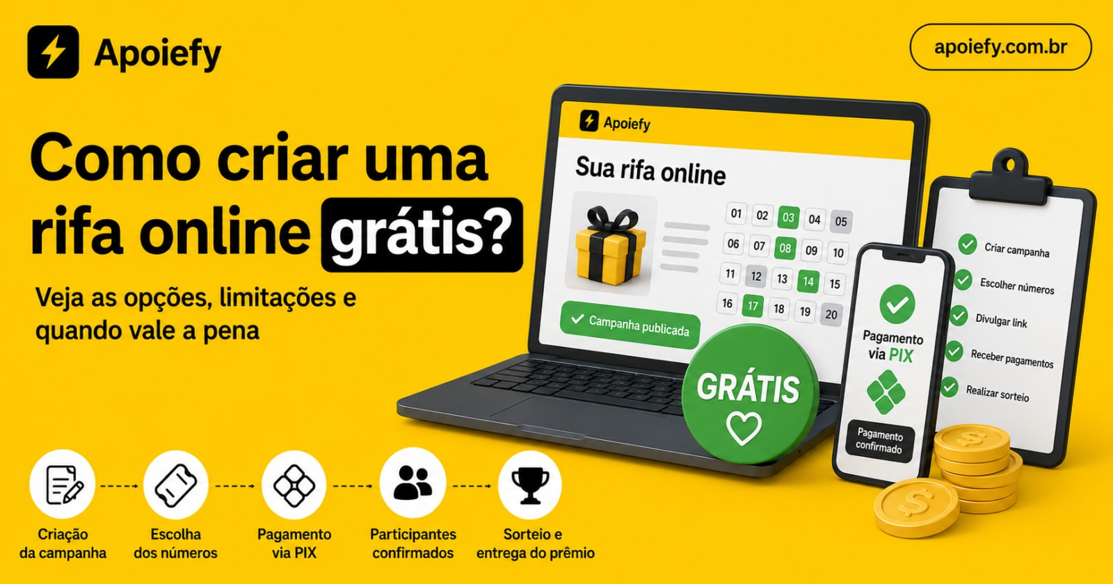 Como criar uma rifa online grátis? Veja as opções, limitações e quando vale a pena