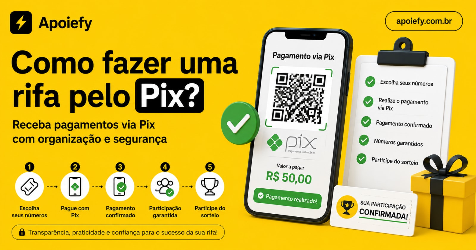 Como fazer uma rifa pelo Pix? Guia completo para receber pagamentos com organização e segurança