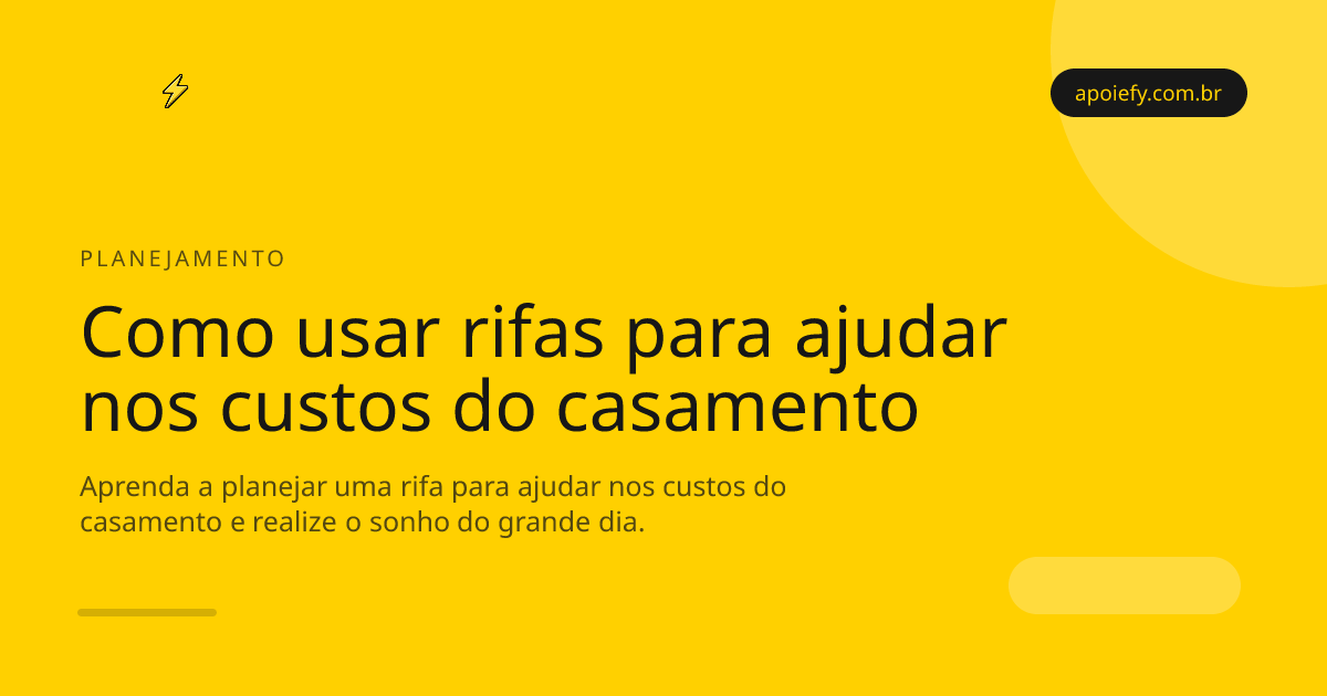 Como usar rifas para ajudar nos custos do casamento