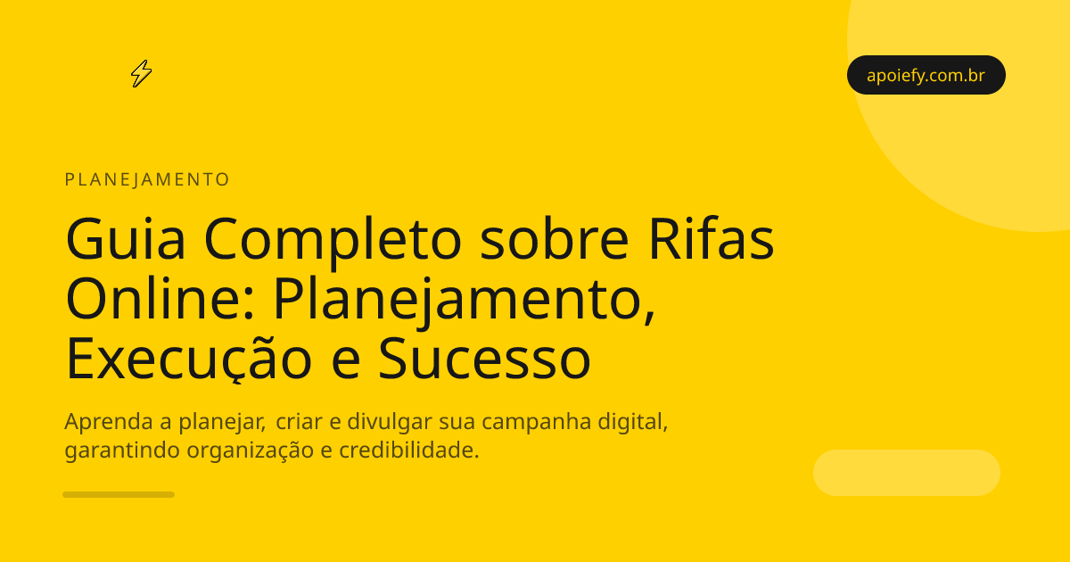 Guia Completo sobre Rifas Online: Planejamento, Execução e Sucesso