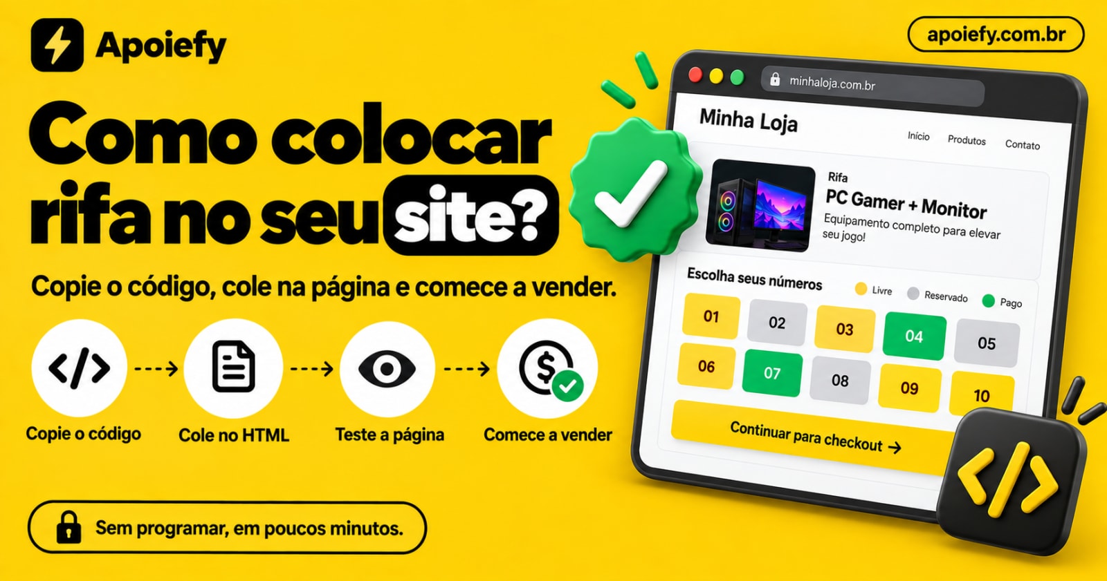 Como colocar uma rifa no seu site com Embed (sem programar)