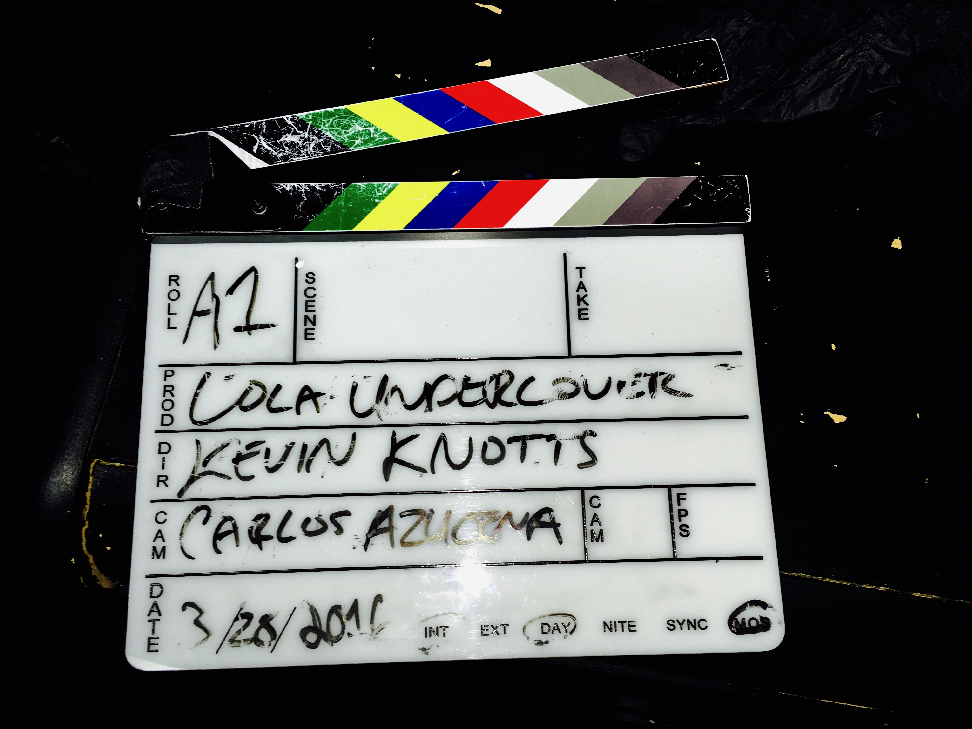 Clapperboard — Camera Carlos Azucena — Lola Undercover 2016