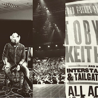 Toby Keith — Interstate and Tailgate Tour — concert photography