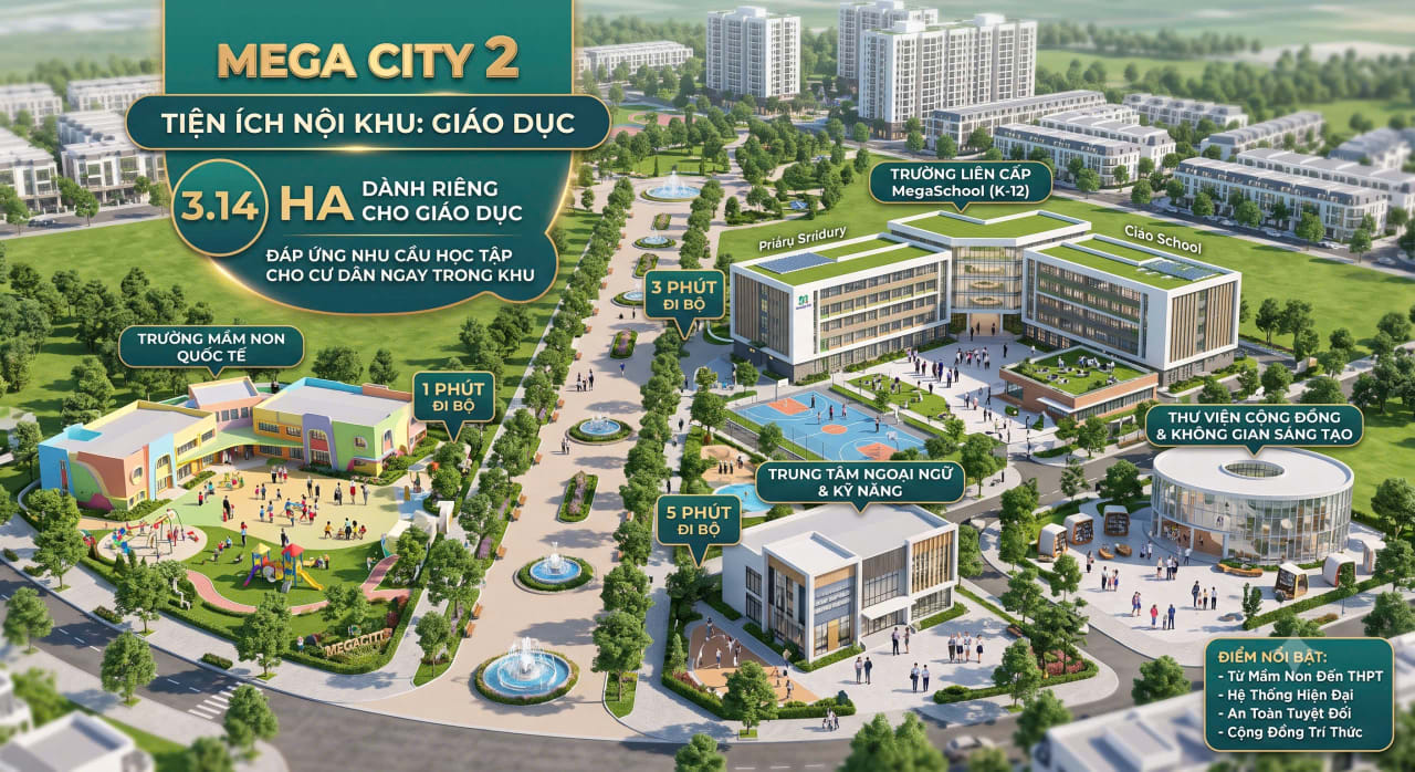 Không gian sinh hoạt cộng đồng Mega City 2