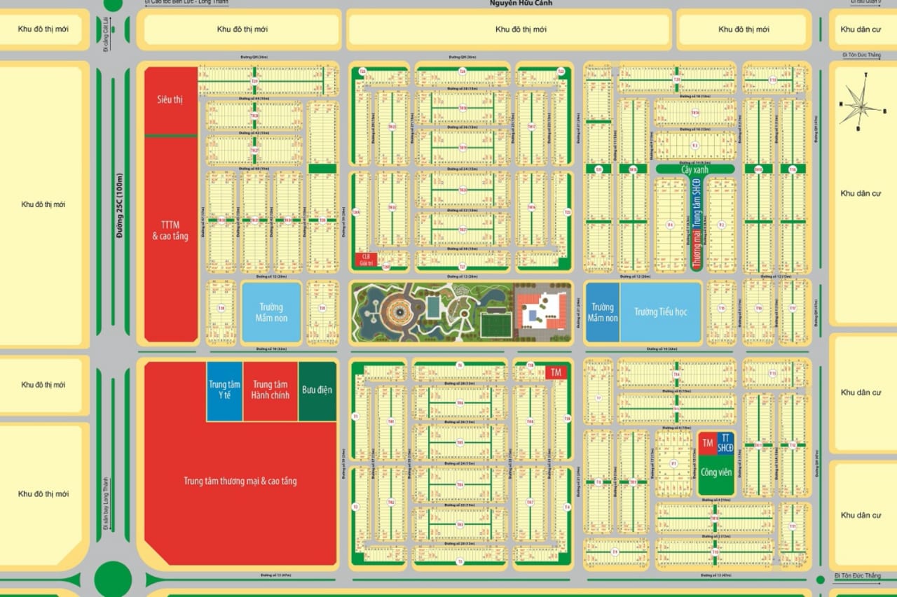 Quy hoạch khu dân cư Mega City 2 Nhơn Trạch