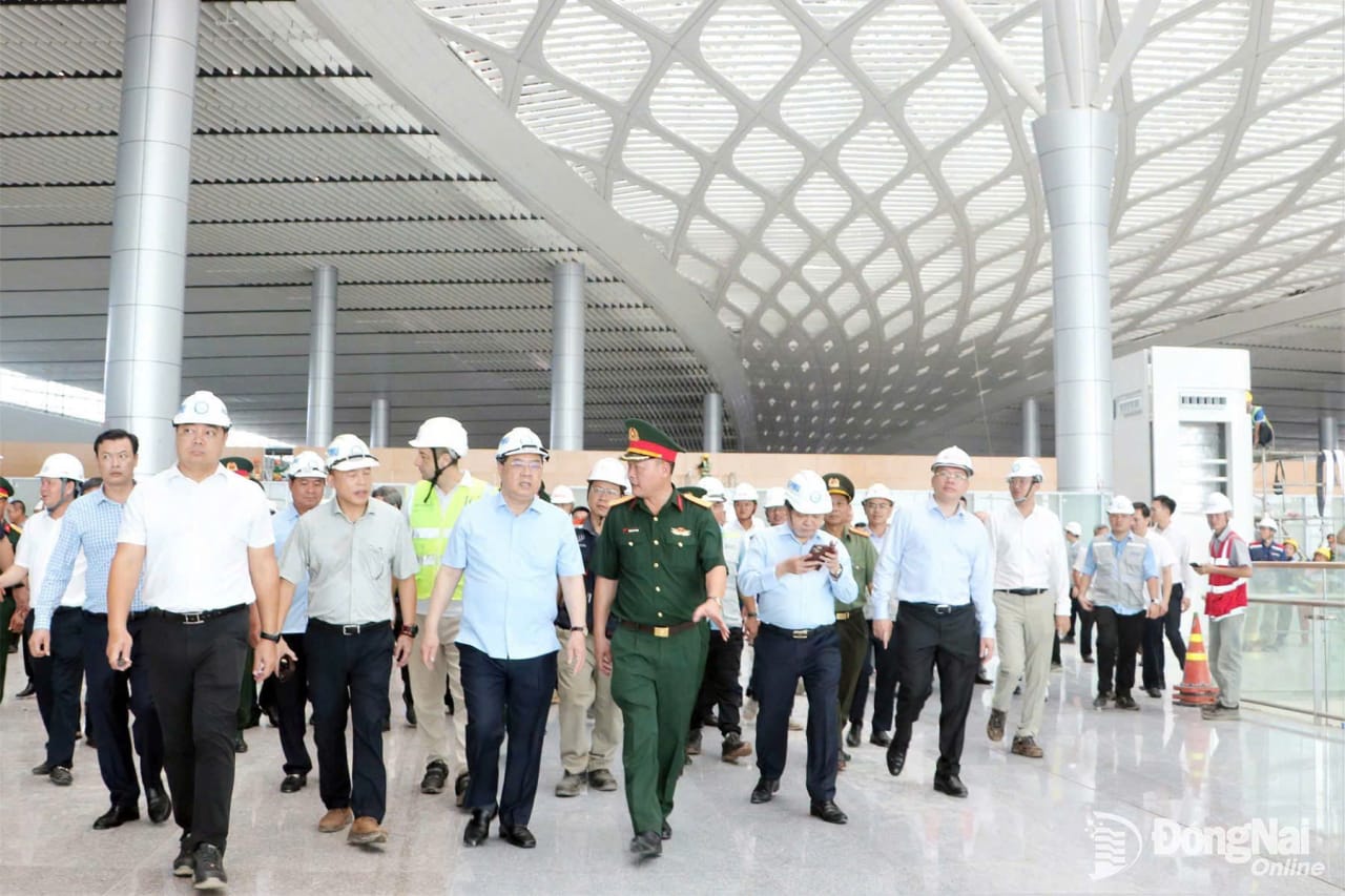 Hạ tầng phối cảnh sân bay quốc tế Long Thành Đồng Nai đang xây dựng 2026