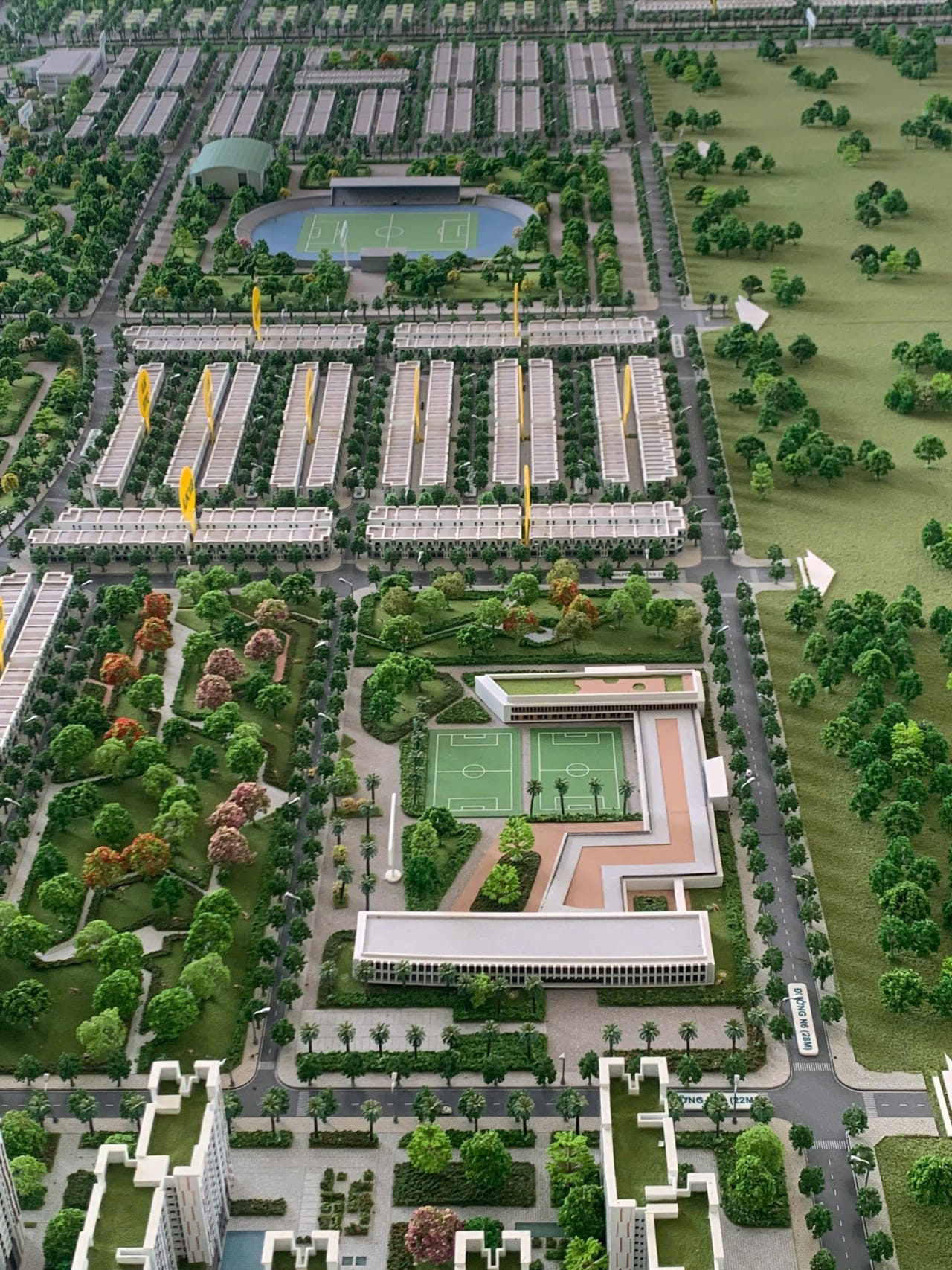 Tiện ích sân bóng đá và cụm sân thể thao thực tế tại The Link City Dầu Giây