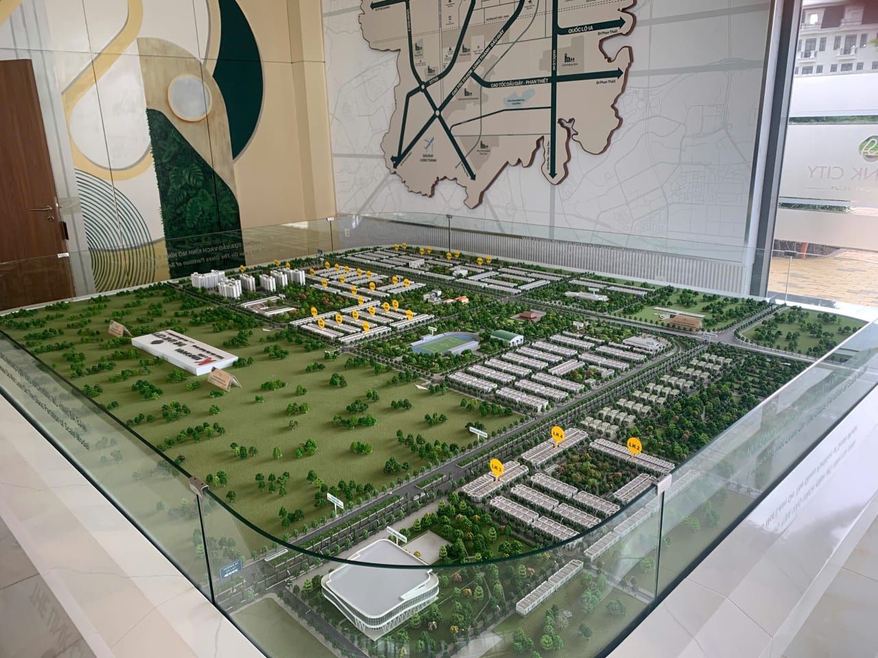 Phối cảnh 3D khu trung tâm thương mại dịch vụ quy mô 2,6 ha tại The Link City Dầu Giây