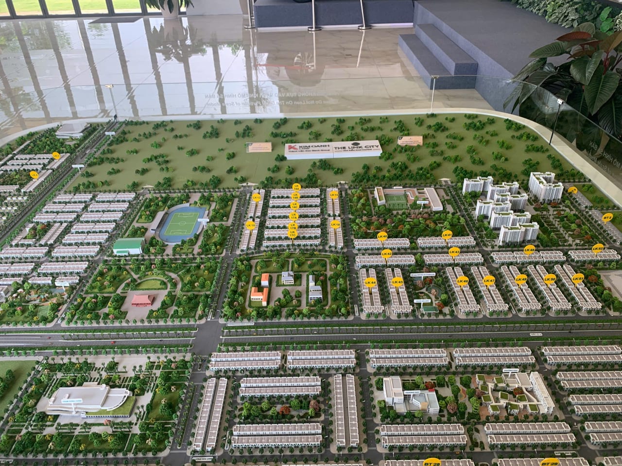 Sơ đồ phân lô mặt bằng chi tiết các lô đất nền LK17A dự án The Link City Dầu Giây
