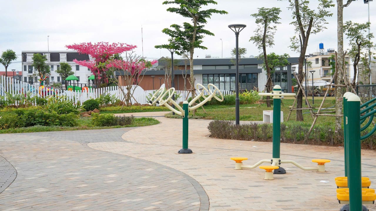 Cảnh quan khu đô thị The Link City xã Dầu Giây