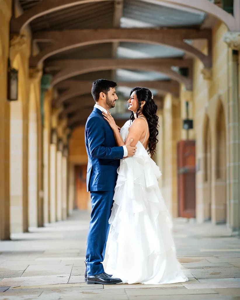 Best wedding venues Hills District Sydney — pre-wedding couple by Shekhar Jay Photography