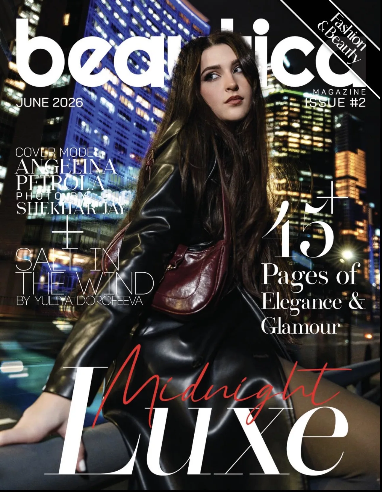 Beautica magazine cover editorial shoot by Shekhar Jay Photography