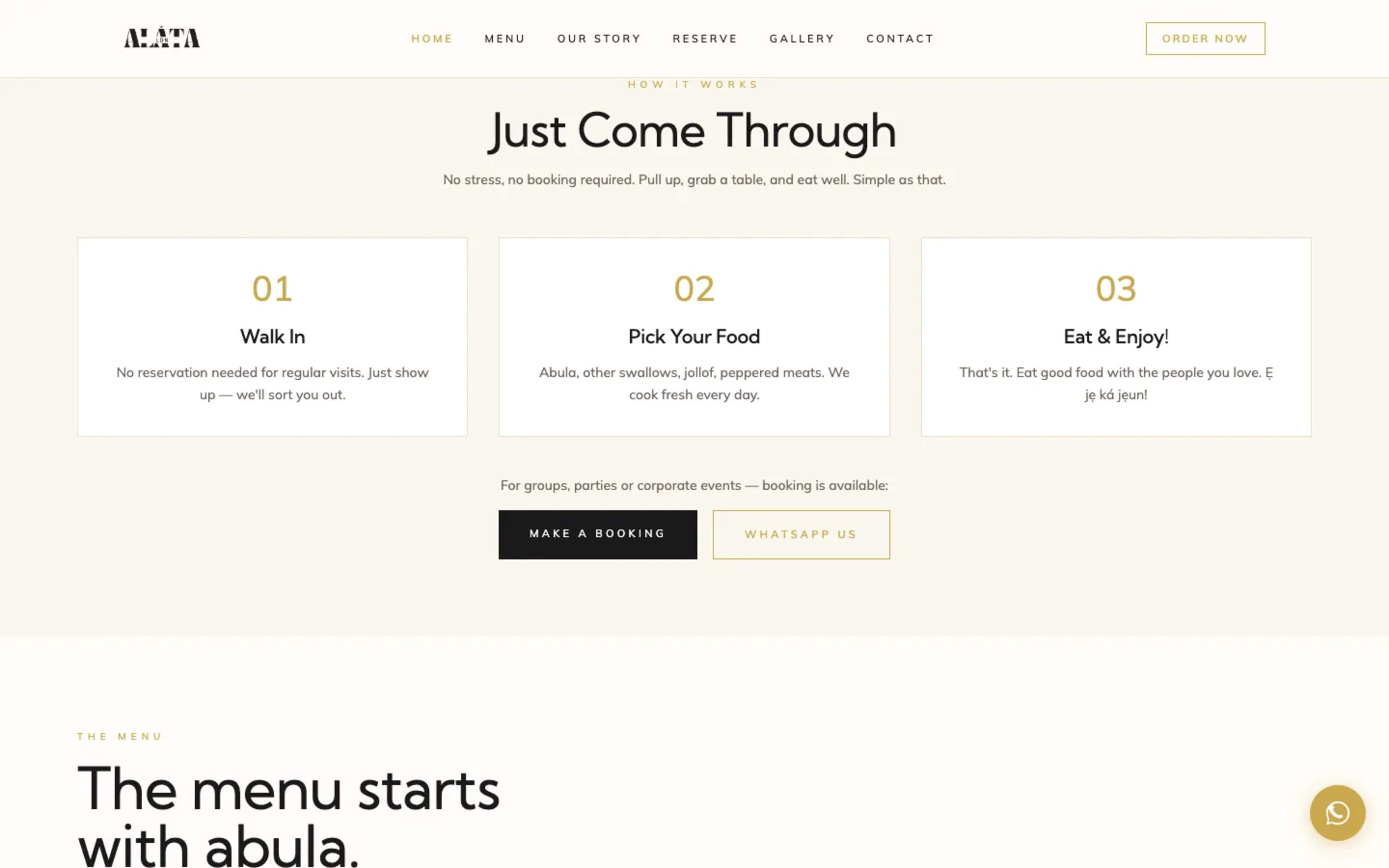 Alata London — product section
