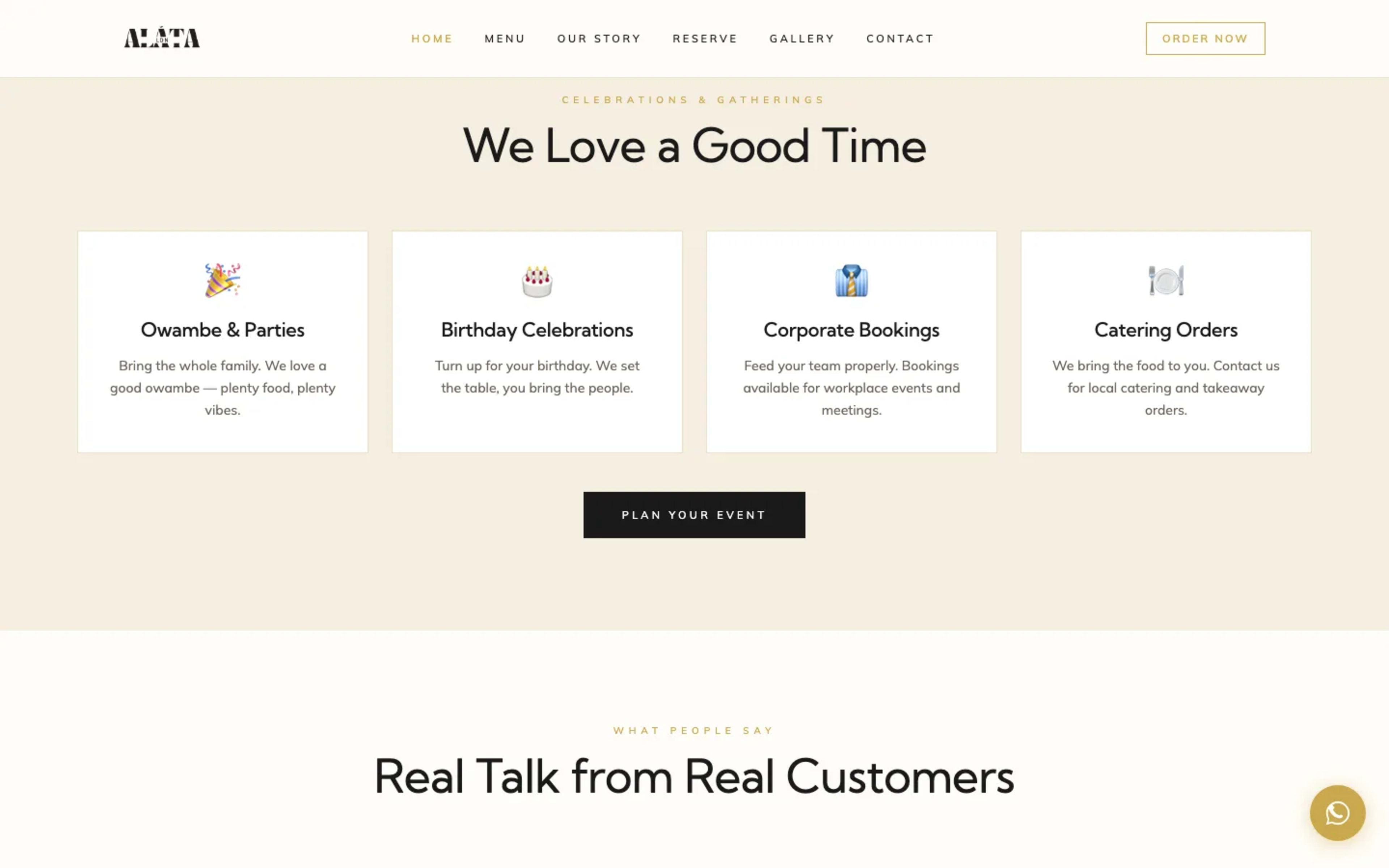 Alata London — product section