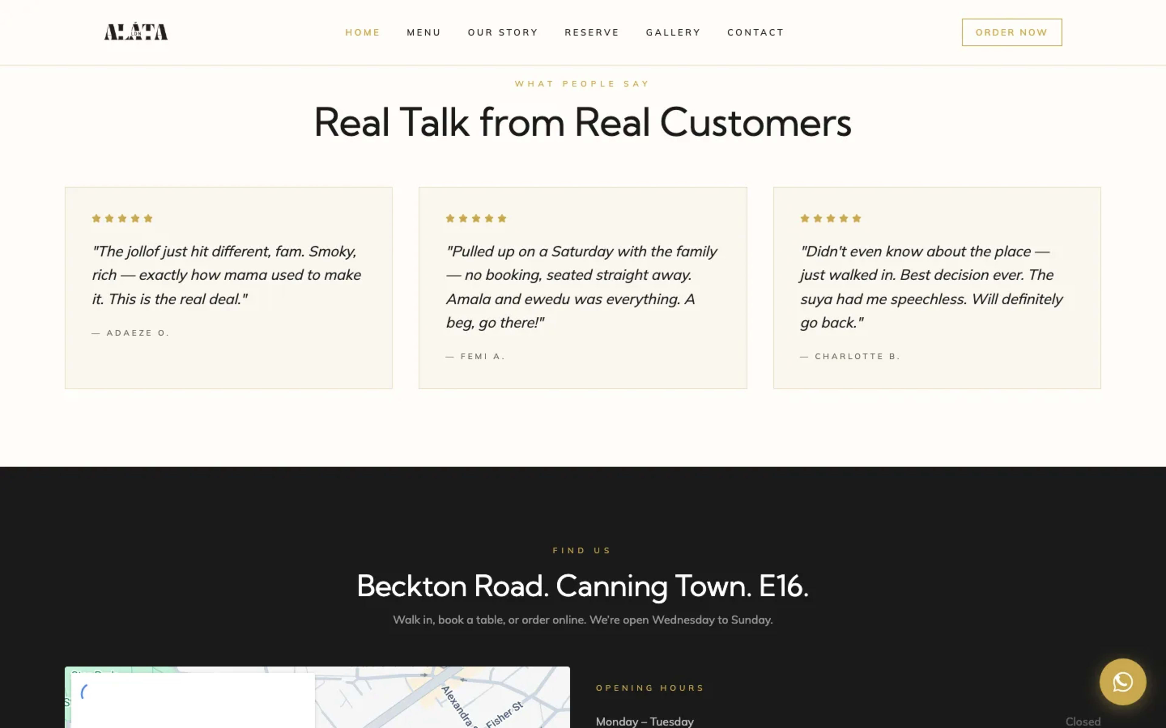 Alata London — product section