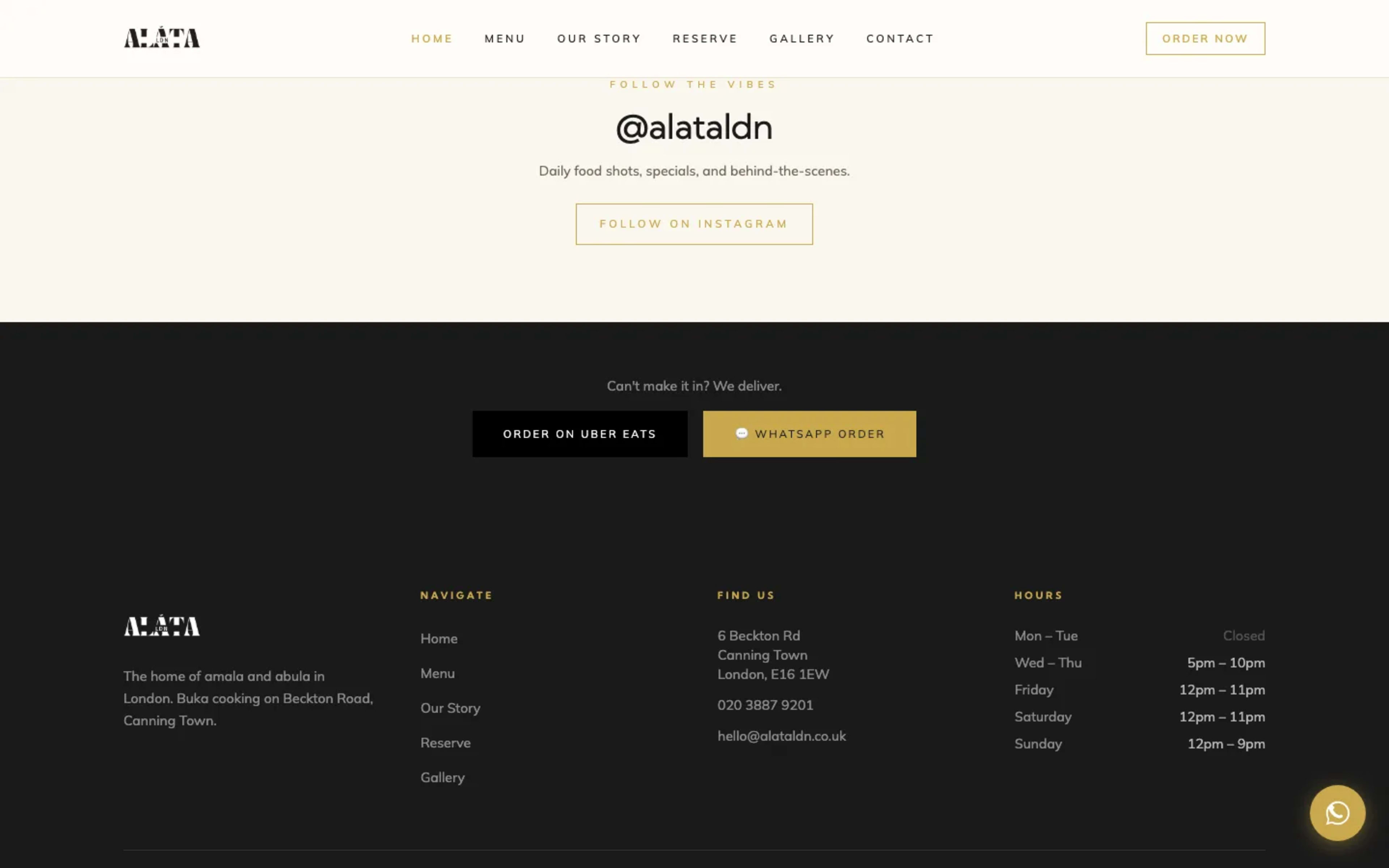 Alata London — product section