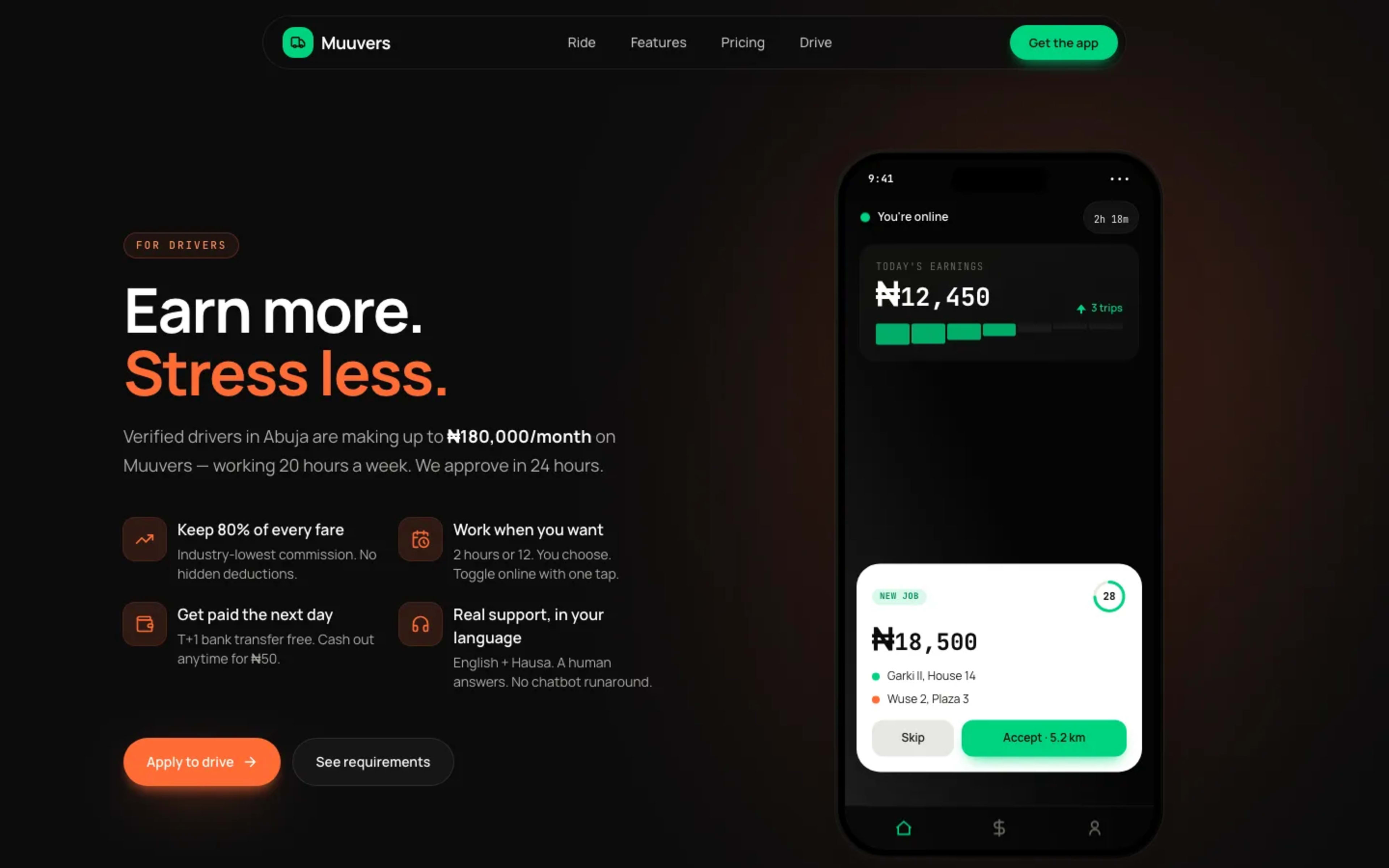 Muuvers — product section