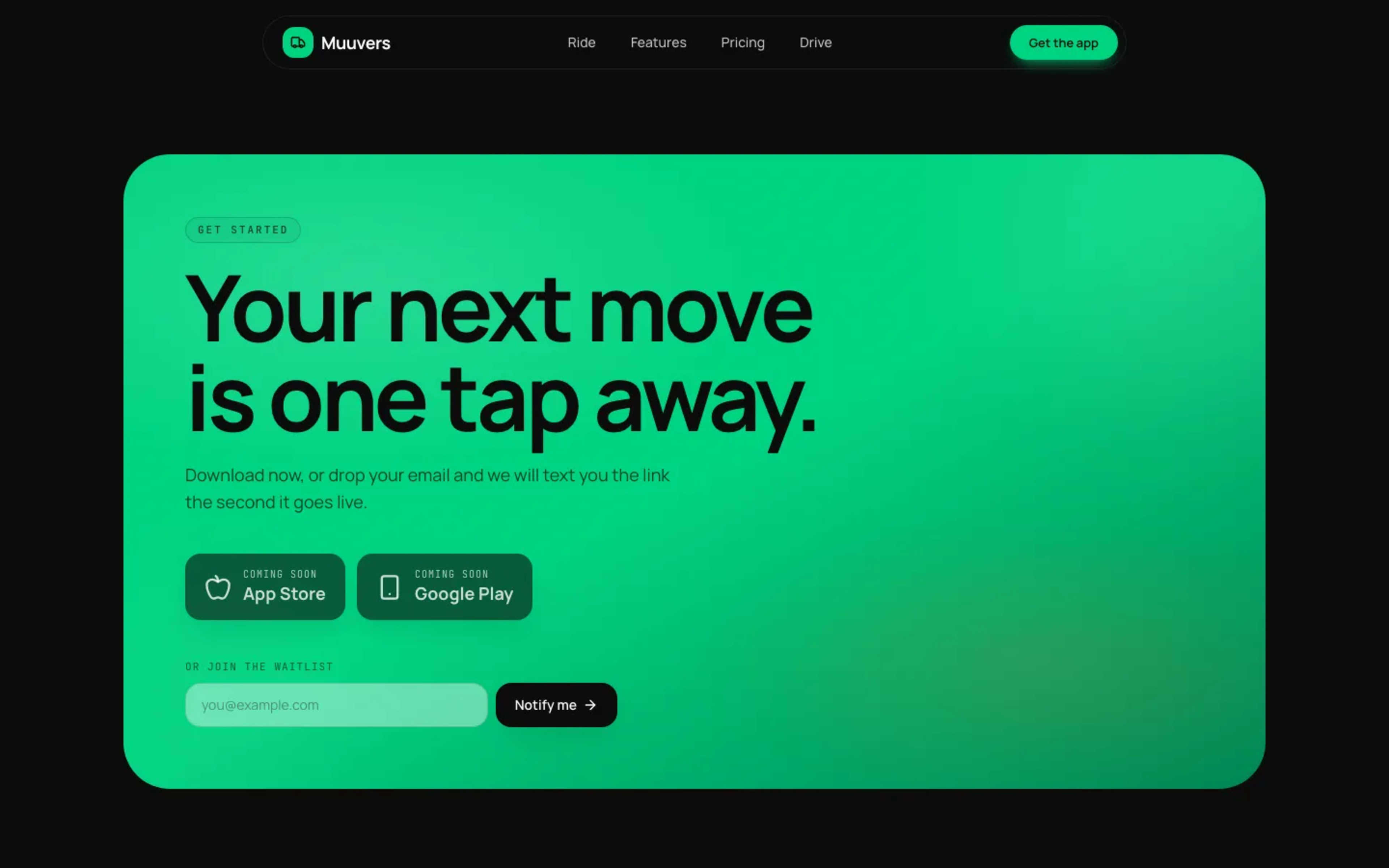Muuvers — product section