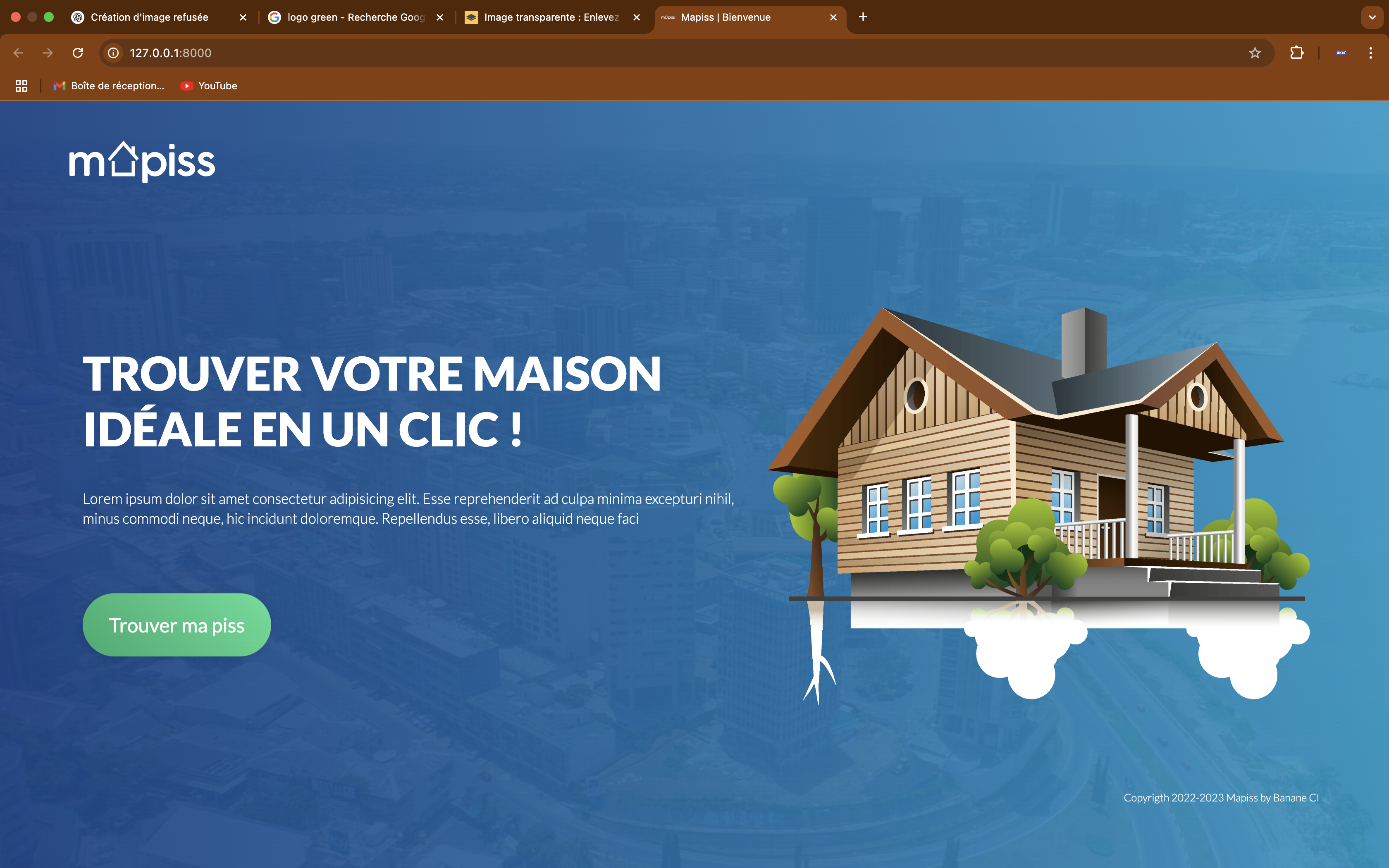 Application de Vente et de Location de Maisons - MAPISS