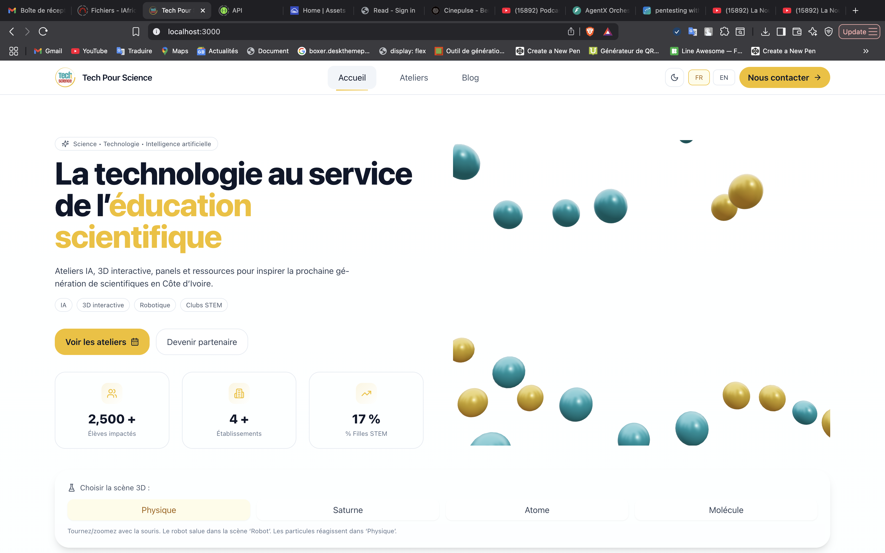 Projet Éducatif - Plateforme Tech Pour Science 2