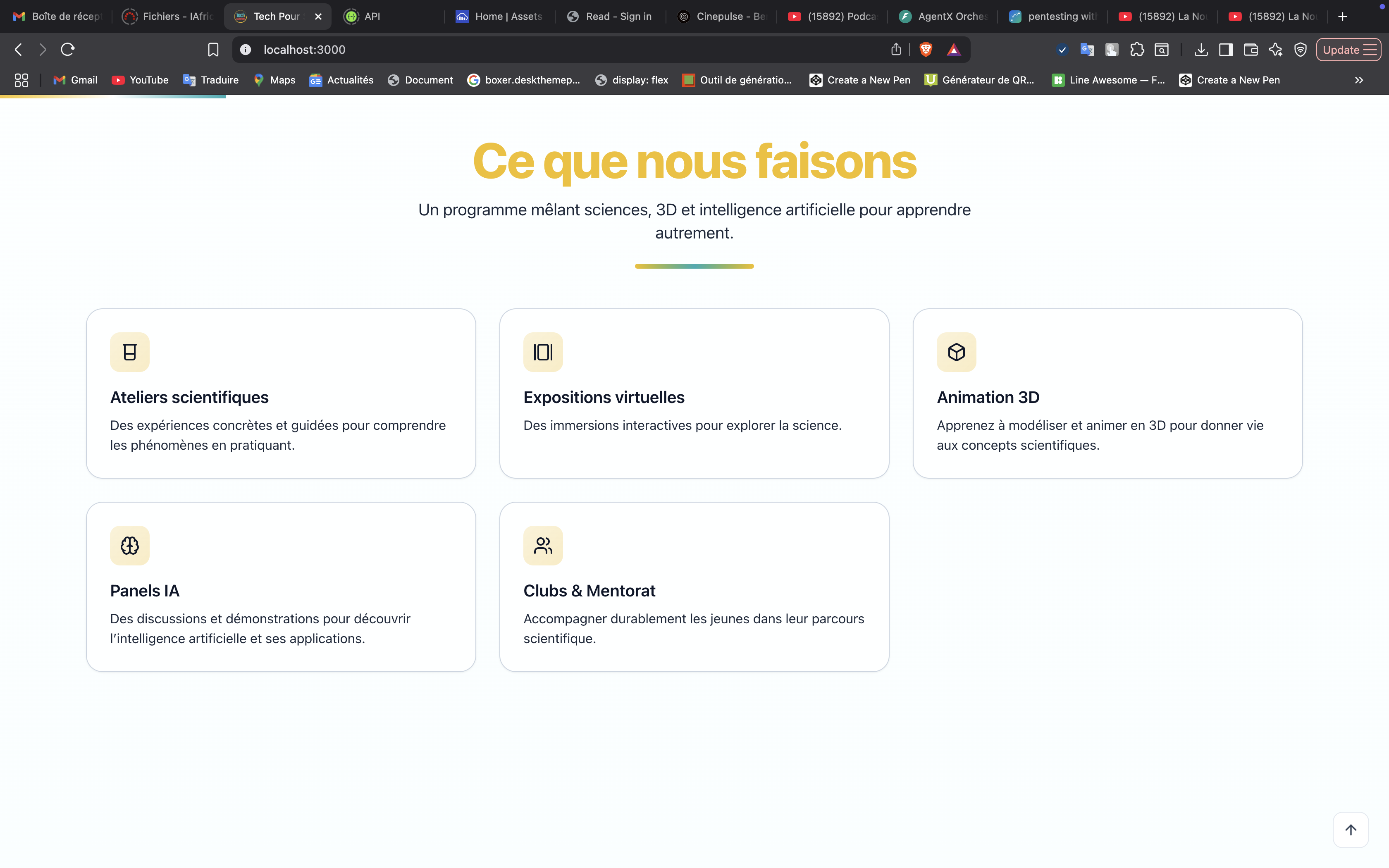 Projet Éducatif - Plateforme Tech Pour Science 3