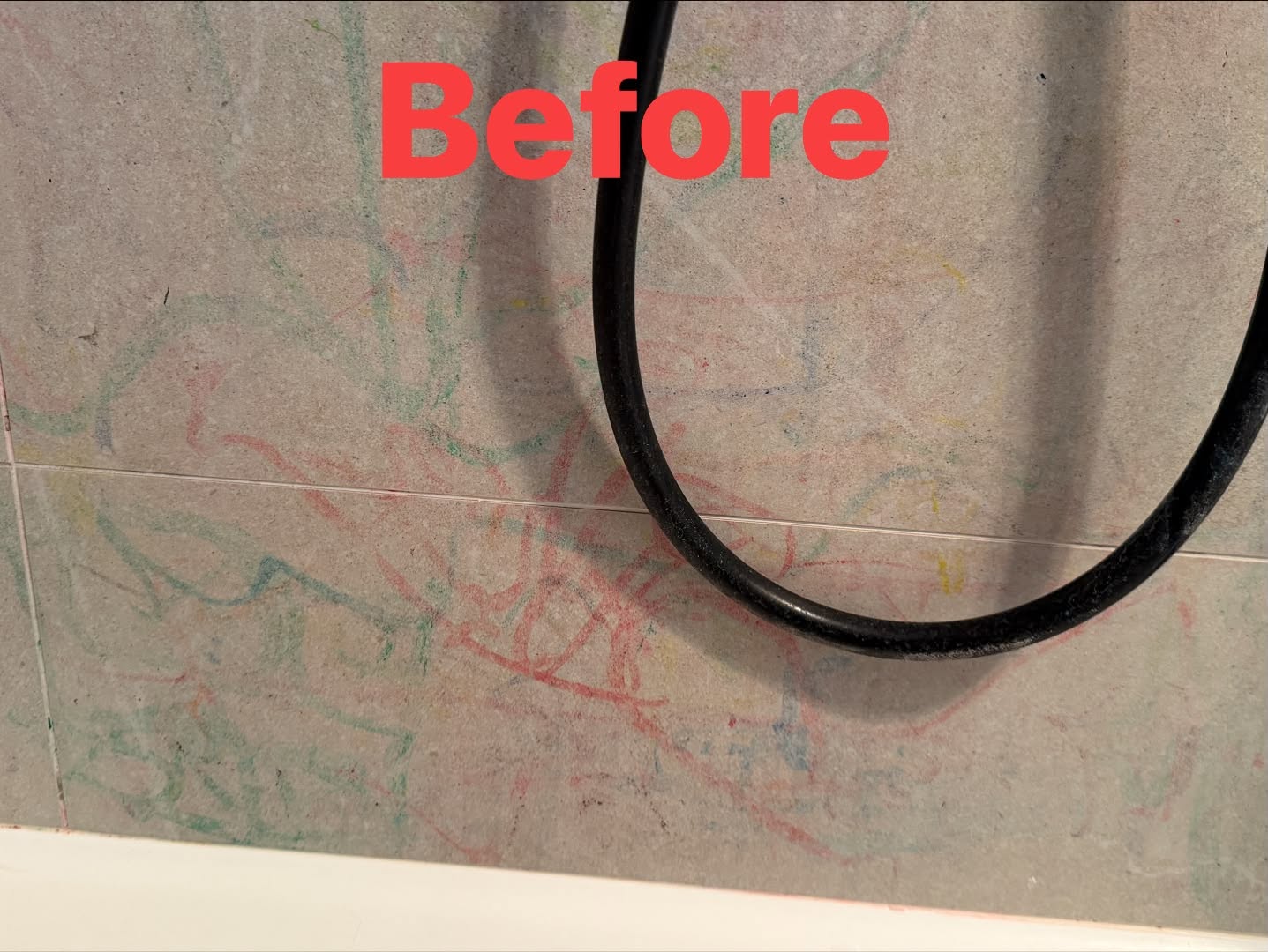 before cleaning