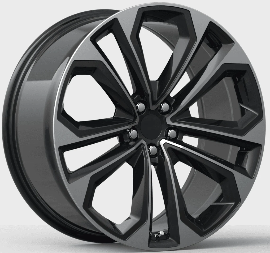 Кованый диск R21×9.5 5×112 черно-серый