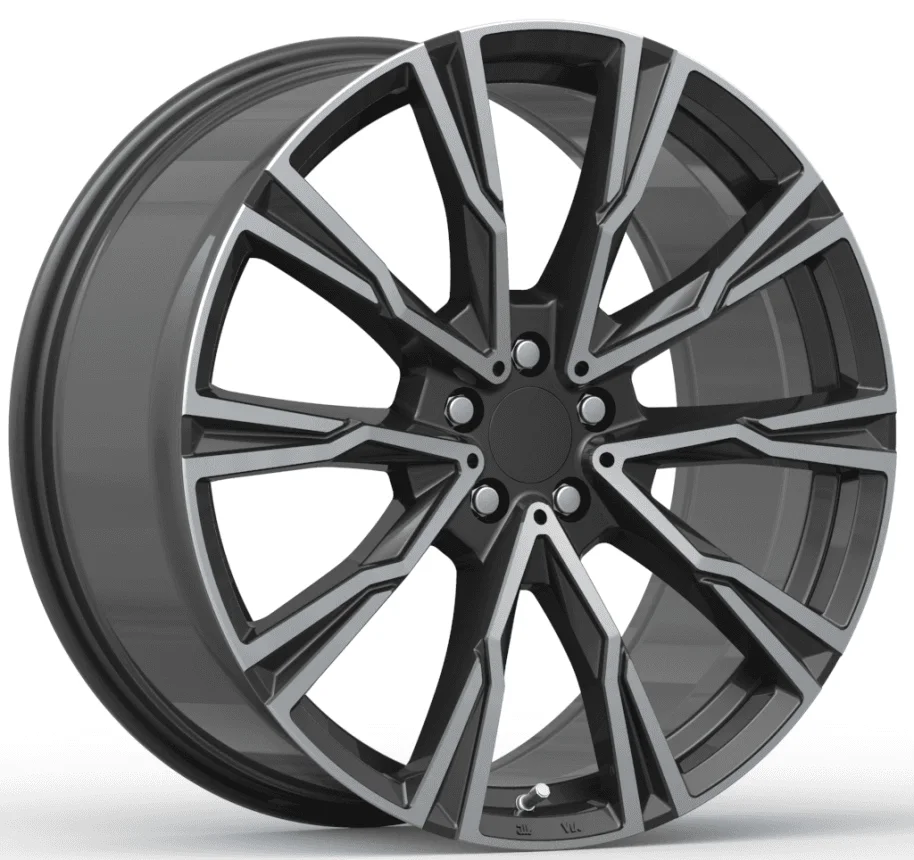 Кованый диск R21×9.5 5×112–120 серо-чёрный