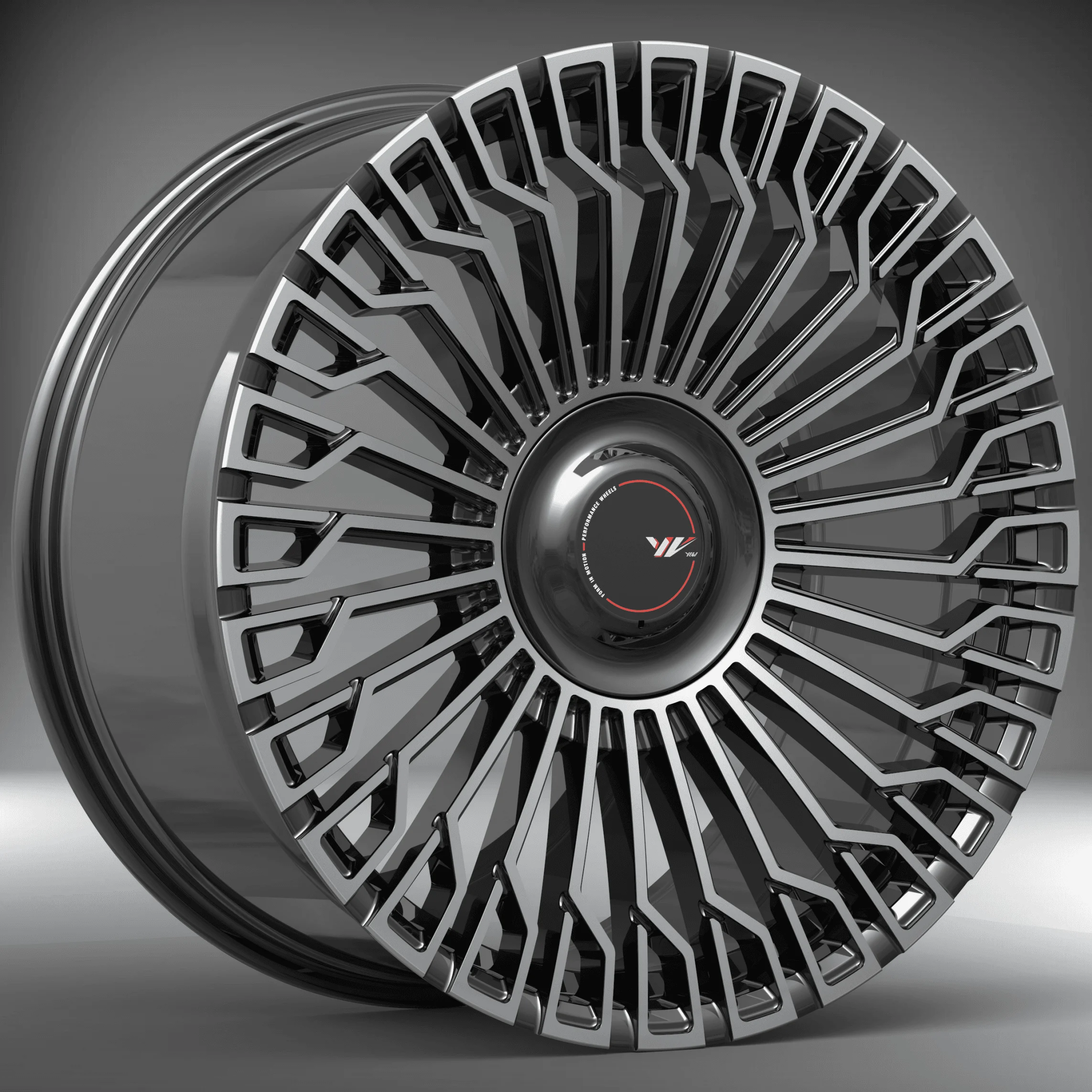 Кованый диск R20×10.5 5/6×112–139.7, черный турбинный