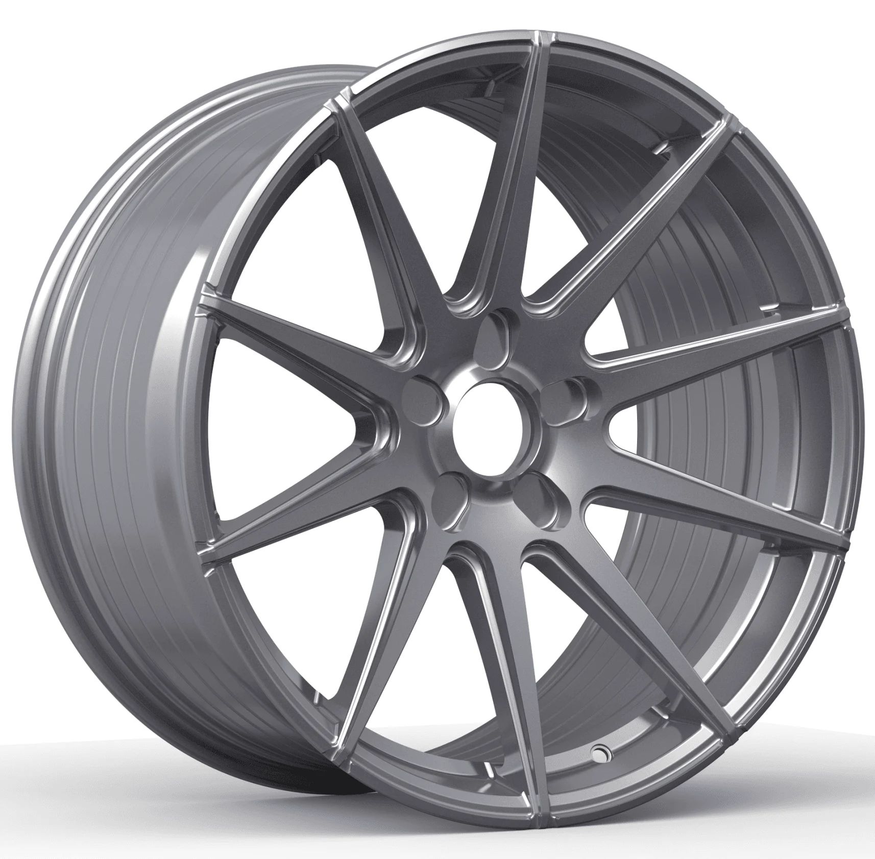 Кованый диск R19×9.5 5×108–130, серебристый спортивный