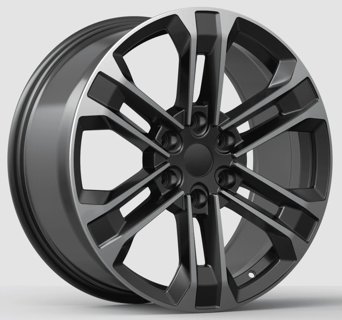 Кованый диск R22×9.5 6×120–139.7, черный двухцветный