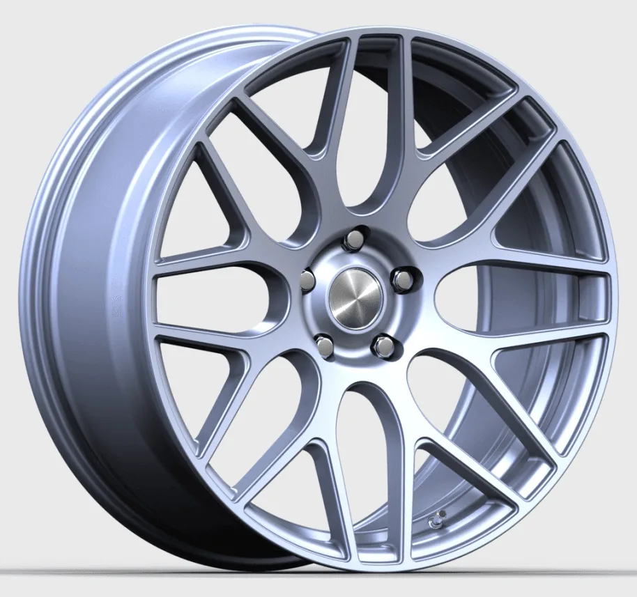 Кованый диск R20×10.5 5×112–120, серебристый многоспицевой