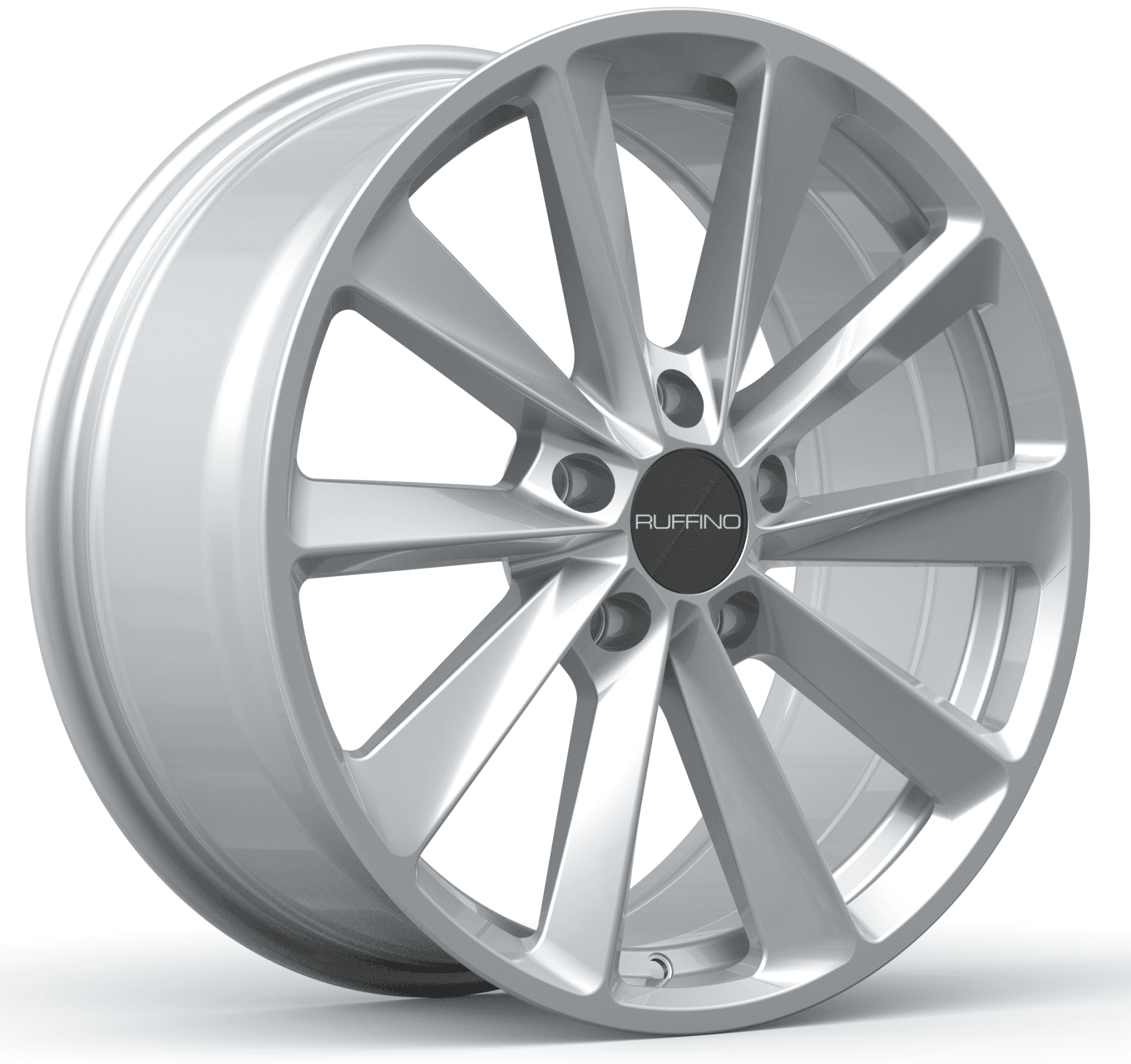 Кованый диск R19×8.5 5×108–120, серебристый многоспицевой