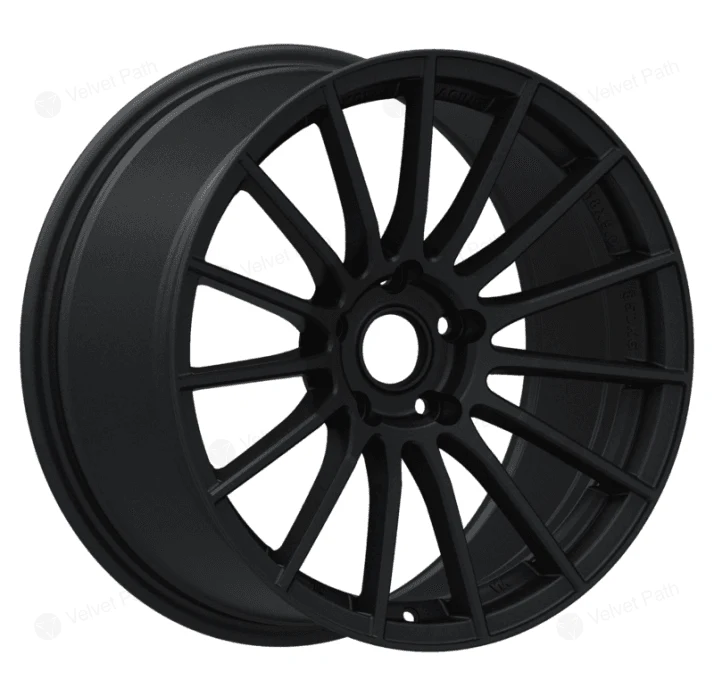 Кованый диск R18×9.0 5×100–120, матовый черный многоспицевой