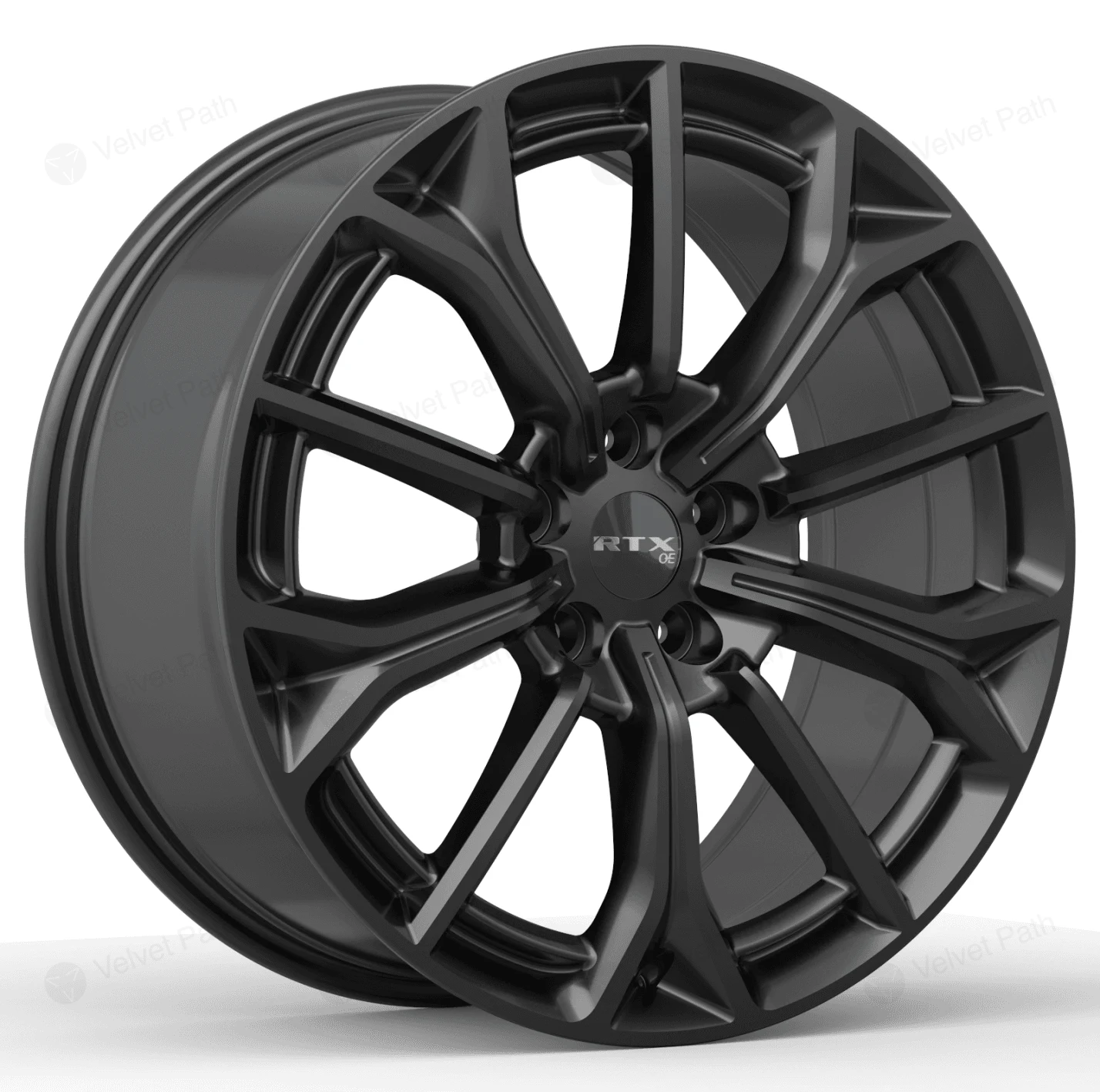 Кованый диск R19x8.5 5x114.3, нагрузка 900 кг, матовый чёрный