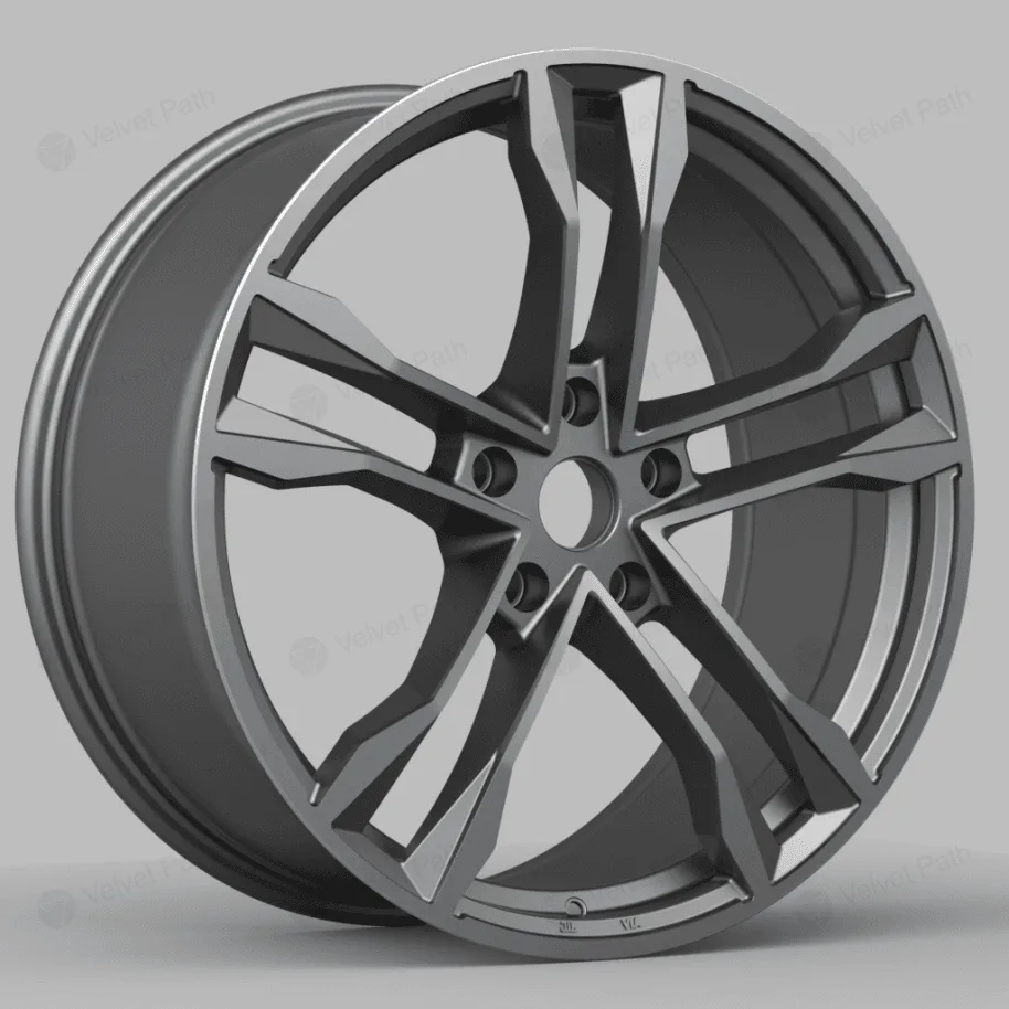 Кованый диск R21x9.5 5x112–120, нагрузка 975 кг, графитовый многоспицевой дизайн