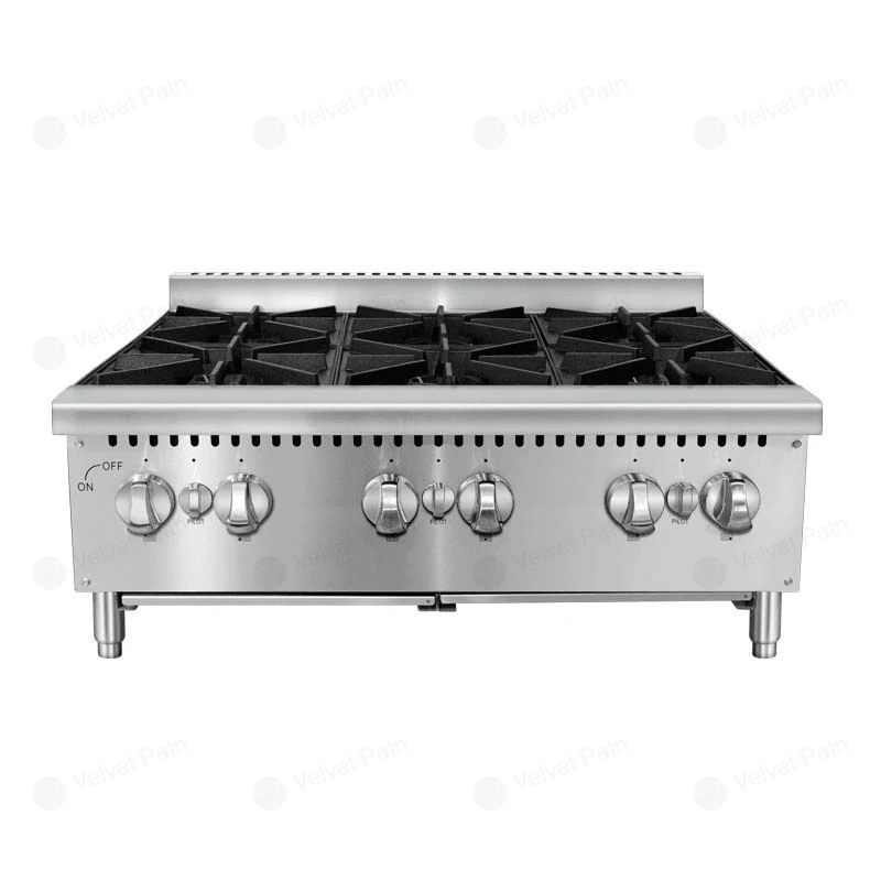 Настольная газовая плита 6 конфорок, 30_000*6 BTU