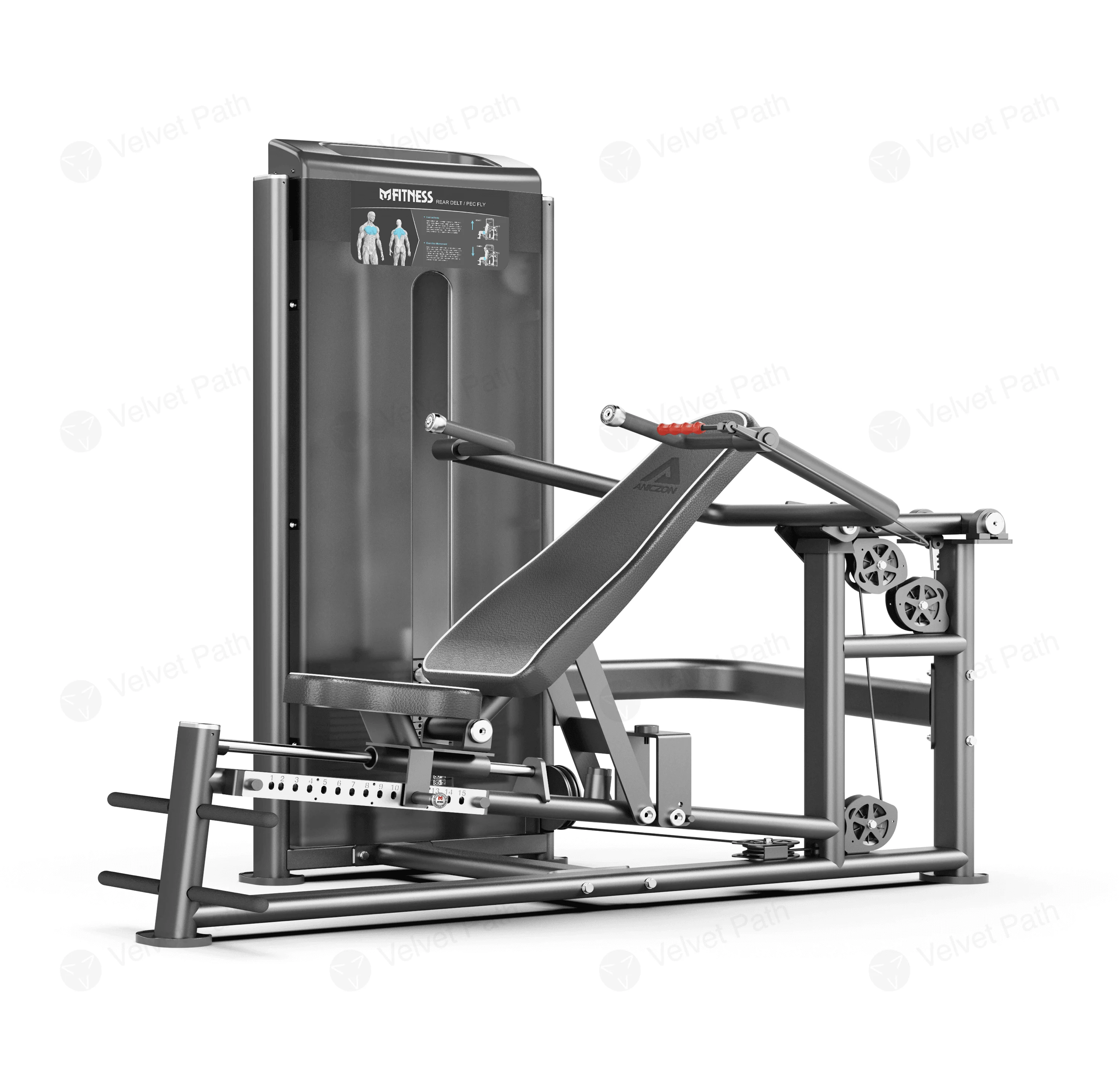 Тренажёр жим от груди и подъём плеч сидя F2085