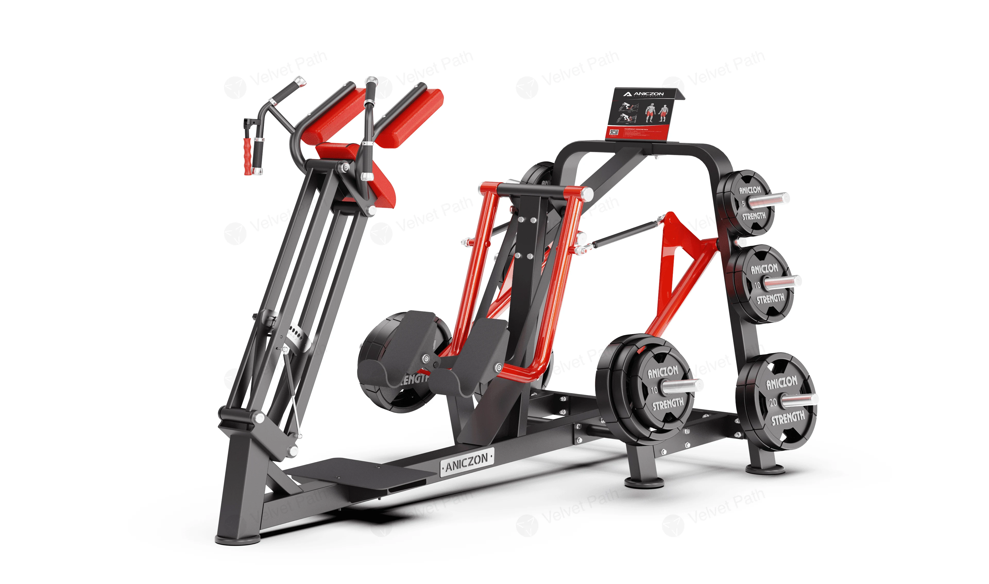 Тренажёр жим ногами рычажный F5046