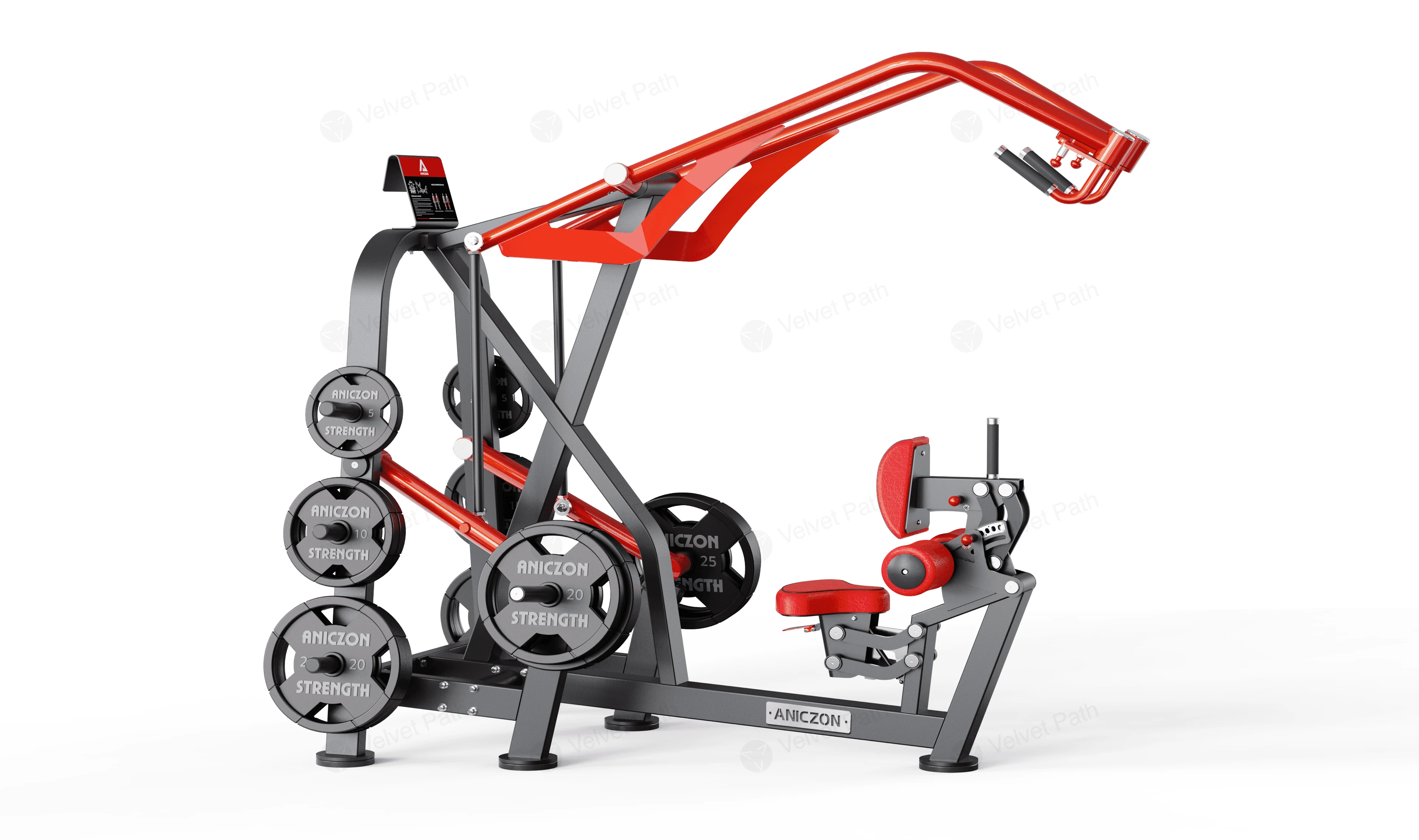 Тренажёр тяга-гребля с верхней тягой F5016