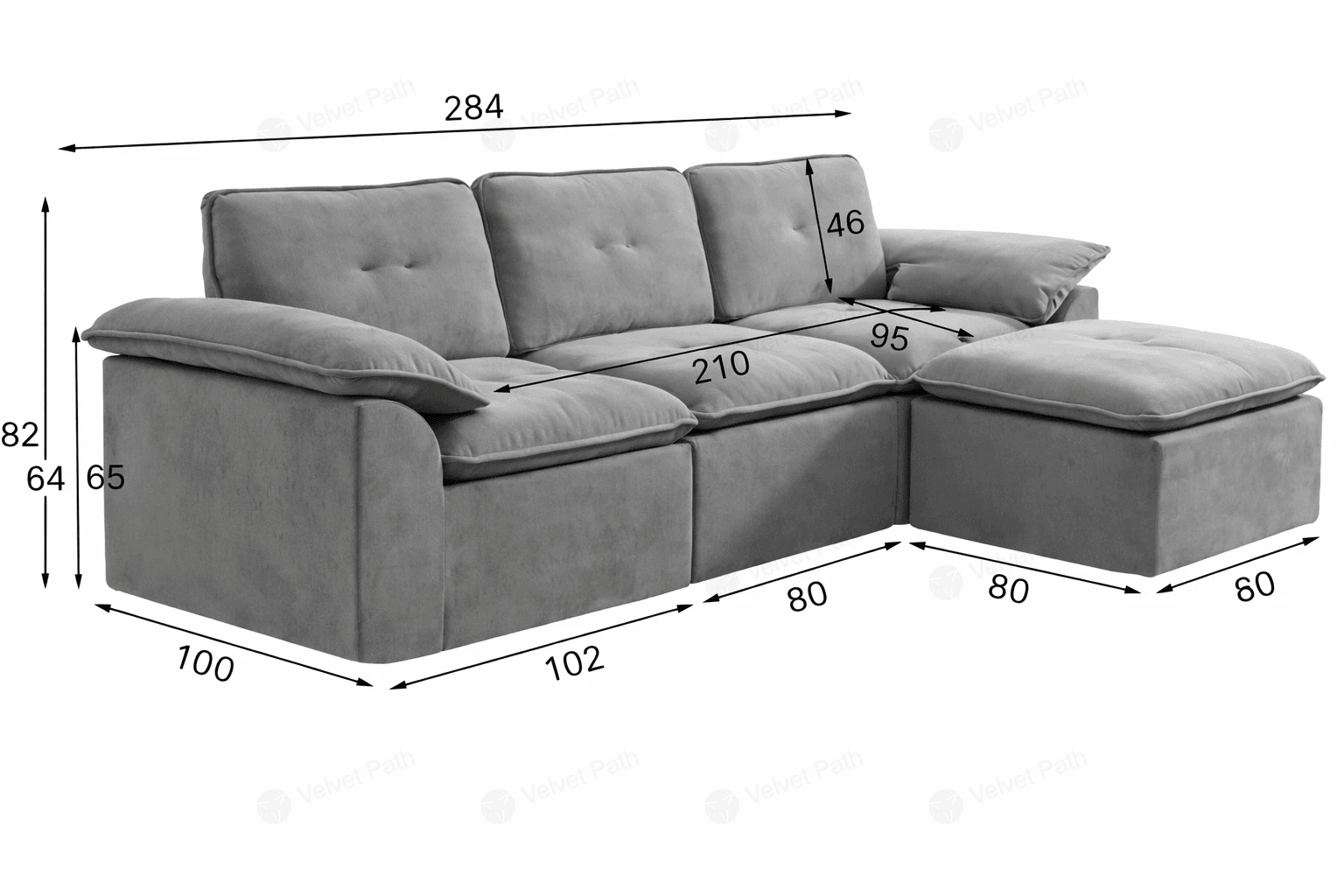 Угловой диван 3-местный RX-32 RX-38