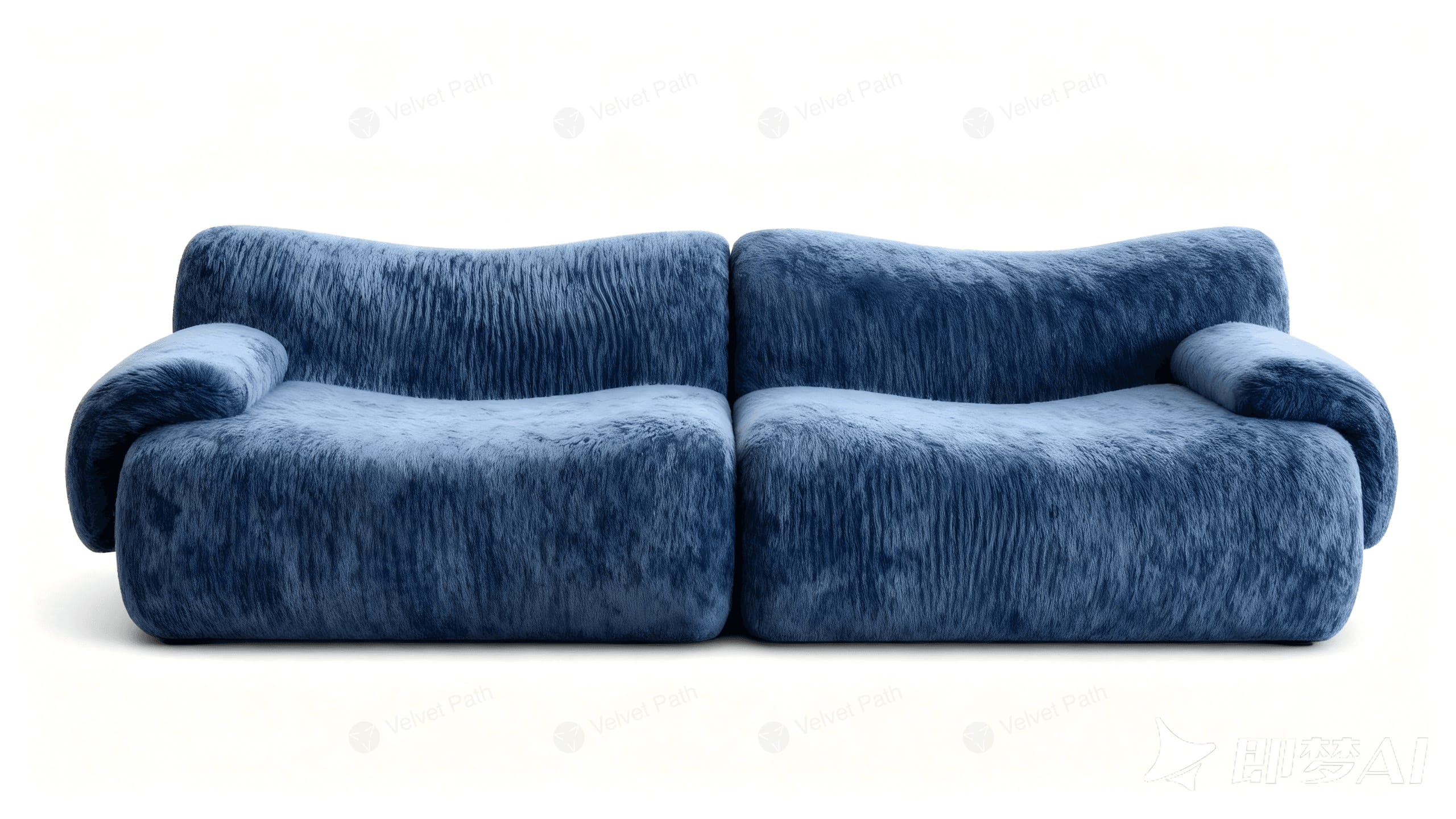 Двухместный диван B013 из ткани RX-38