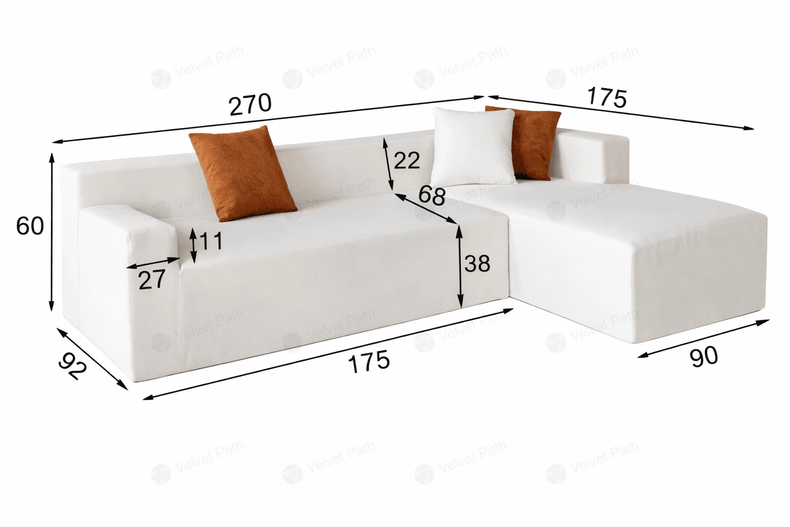 Угловой модульный диван B003