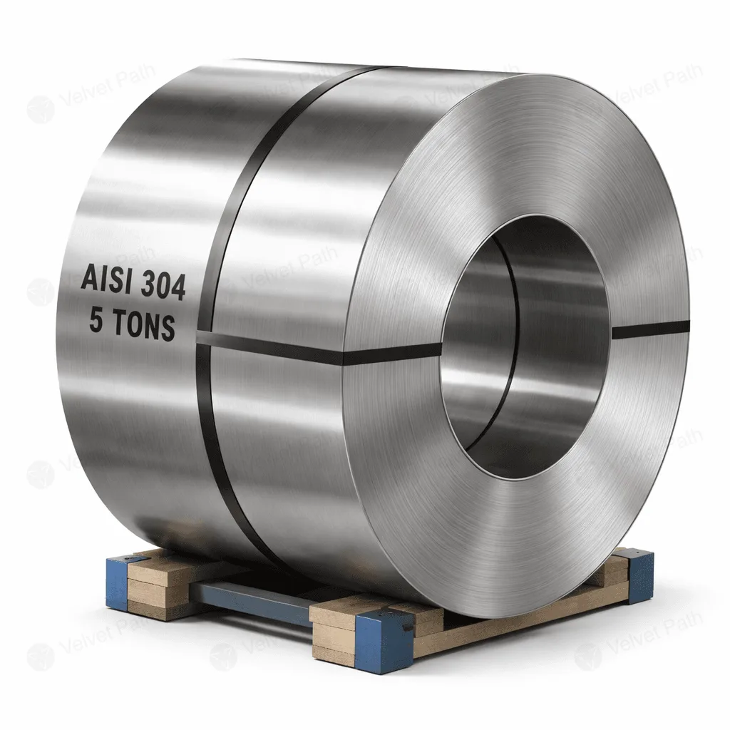 Рулон нержавеющей стали AISI 304 0,2*125 см