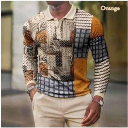 Berrykey Men's Casual Polos Long Sleeve Shirt