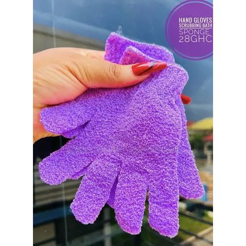 2 Pcs Exfoliating Bath Gloves Body Scrub Wash